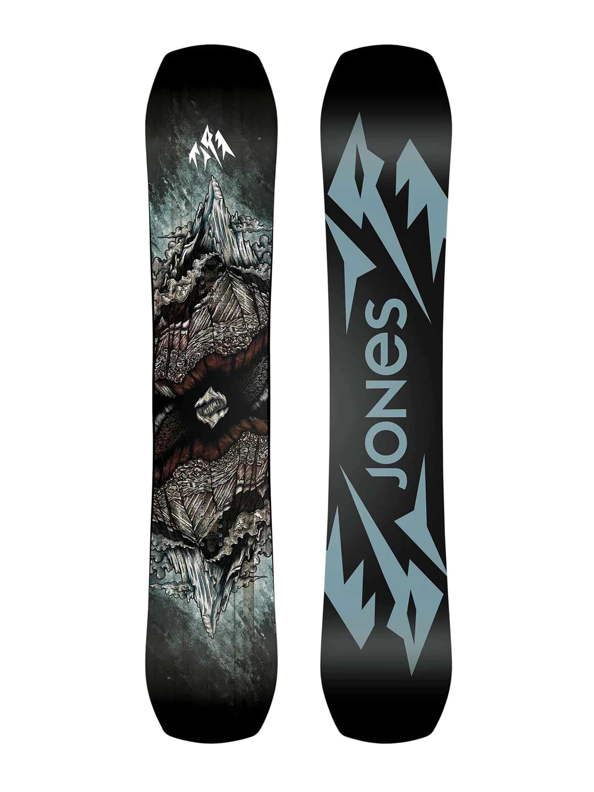 Jones Snowboards Mountain Twin Snowboard (black/blue)