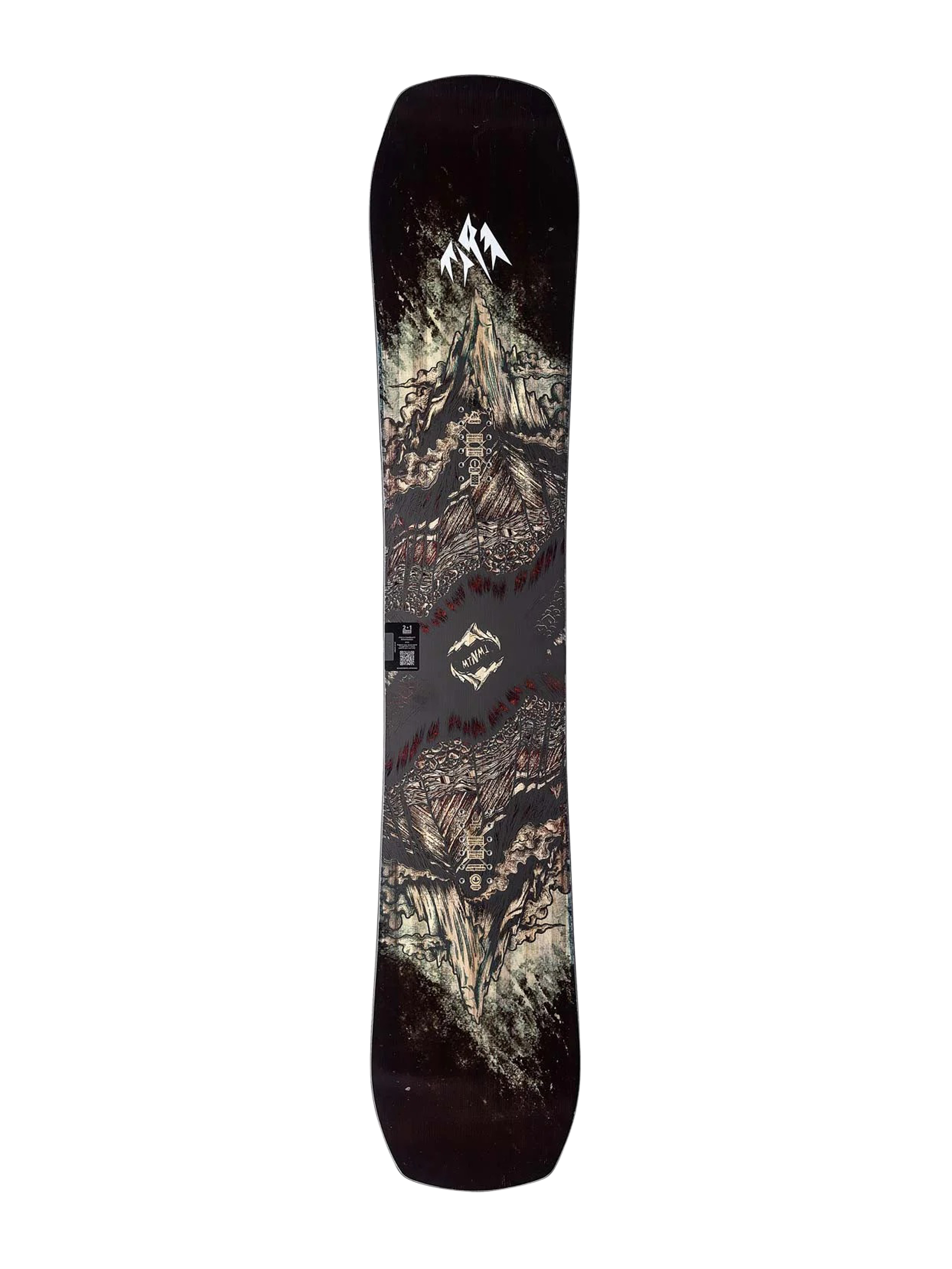 Mens Jones Snowboards Mountain Twin Snowboard (black/blue)