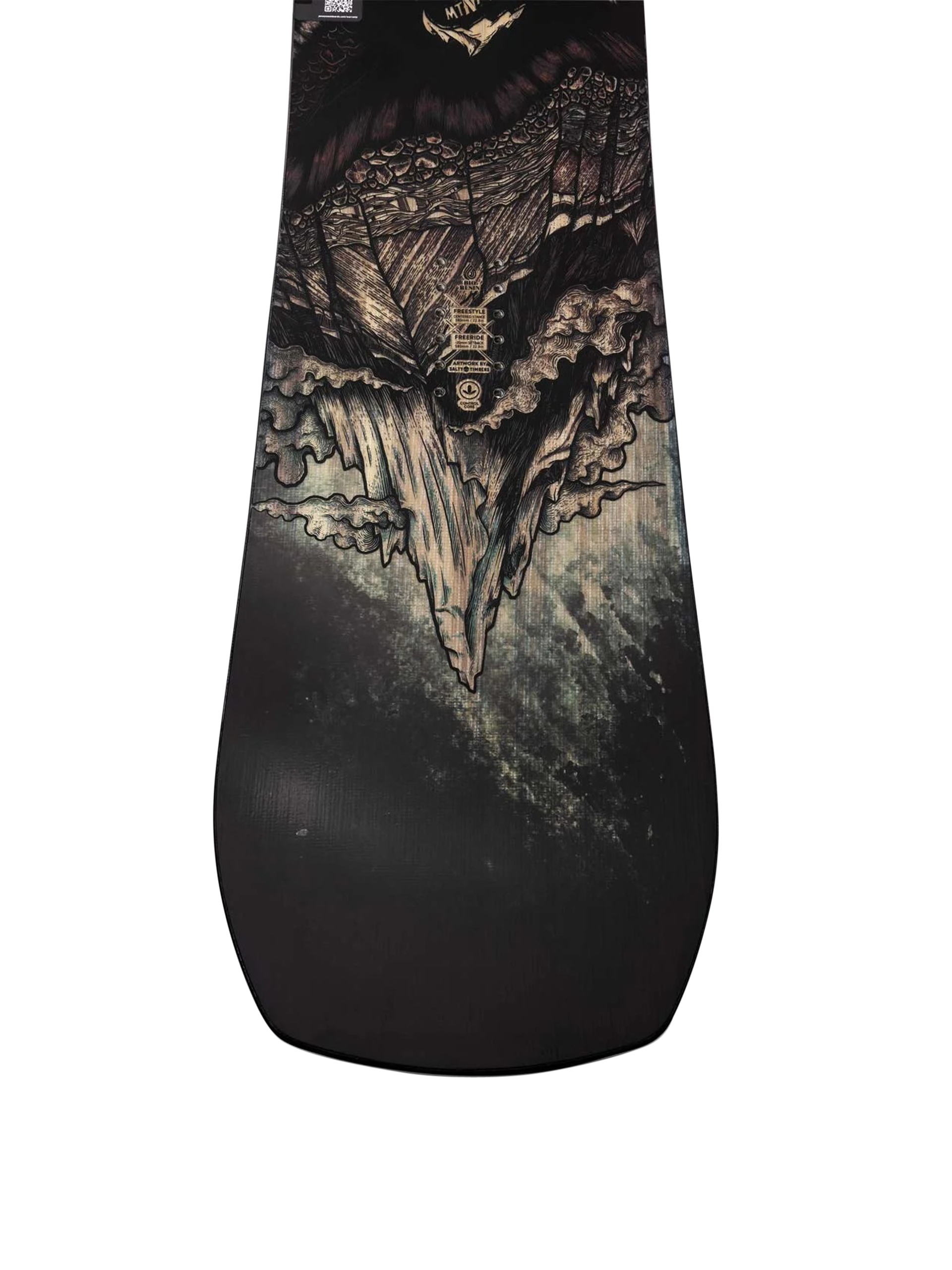 Mens Jones Snowboards Mountain Twin Snowboard (black/blue)