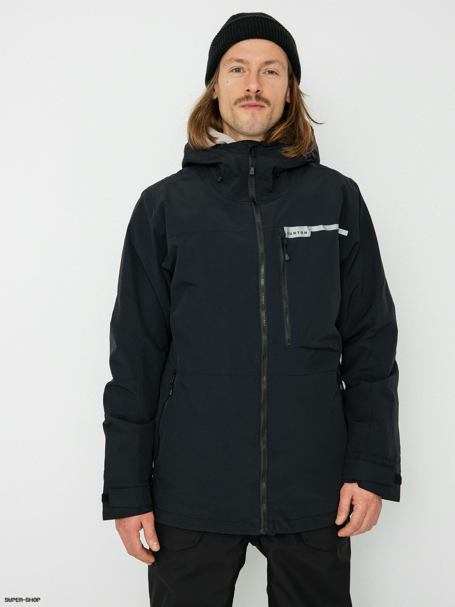 Mens Burton Peasy Snowboard jacket true black