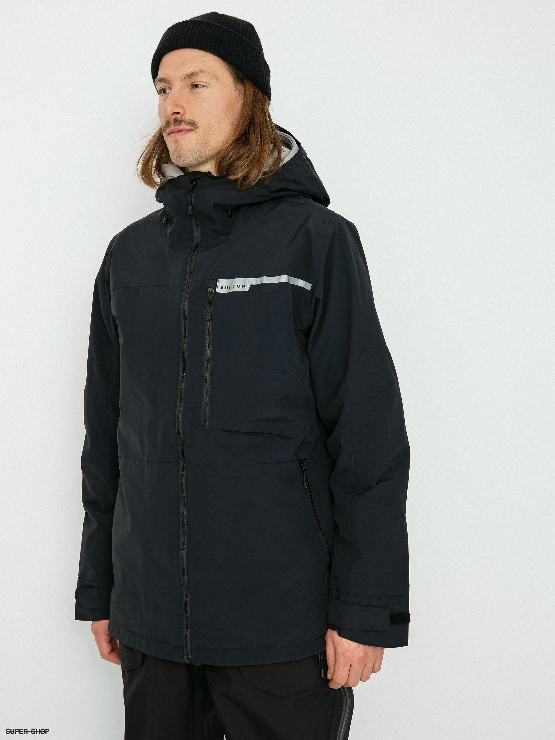 Mens Burton Peasy Snowboard jacket true black