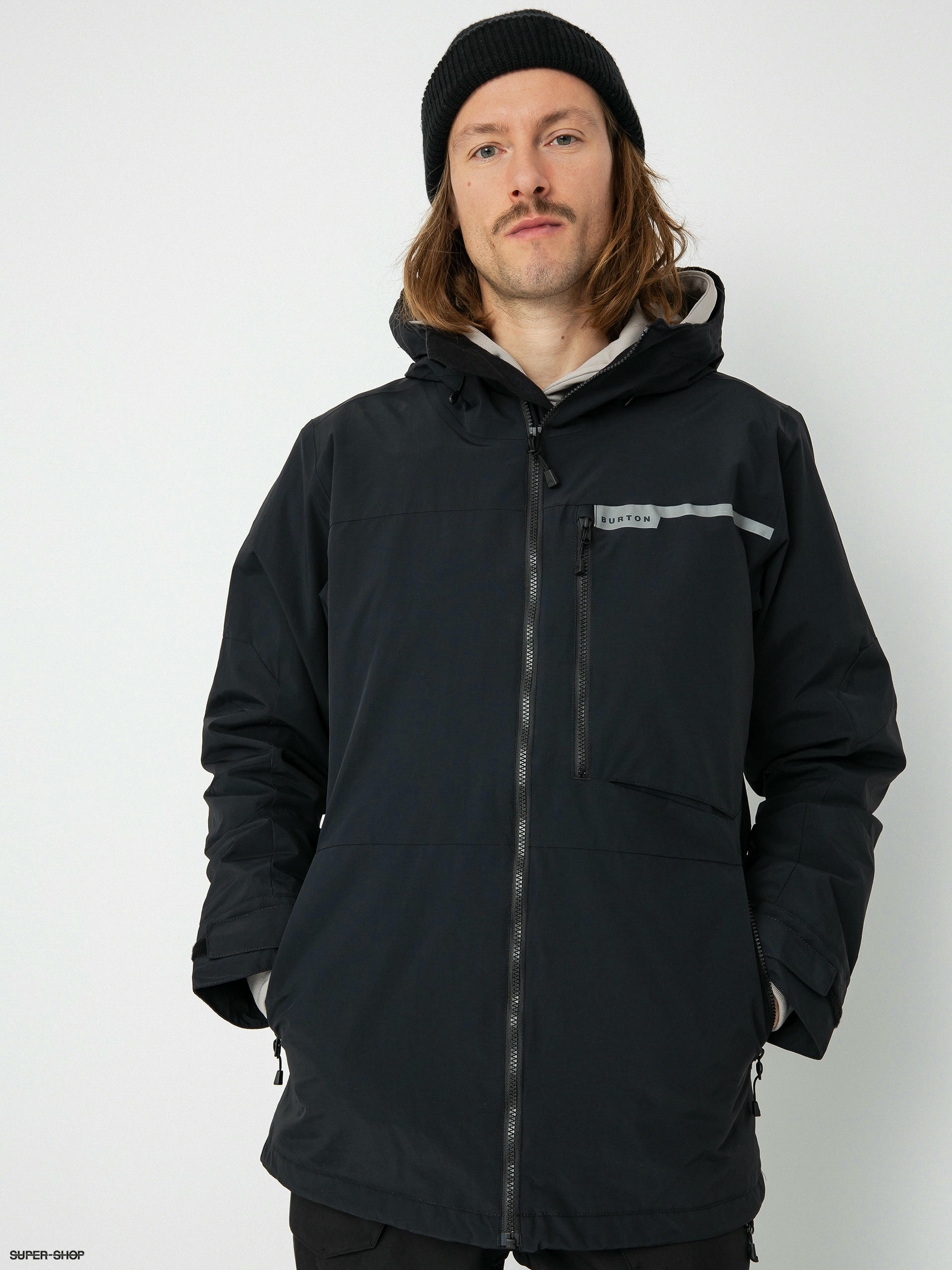 Mens Burton Peasy Snowboard jacket (true black)