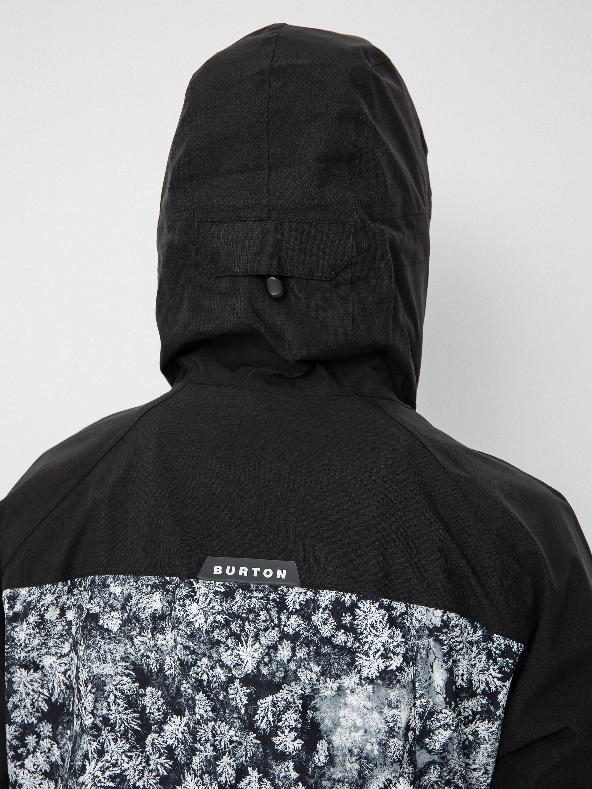 Mens Burton Lodgepole Snowboard jacket (true black/aerial pines)