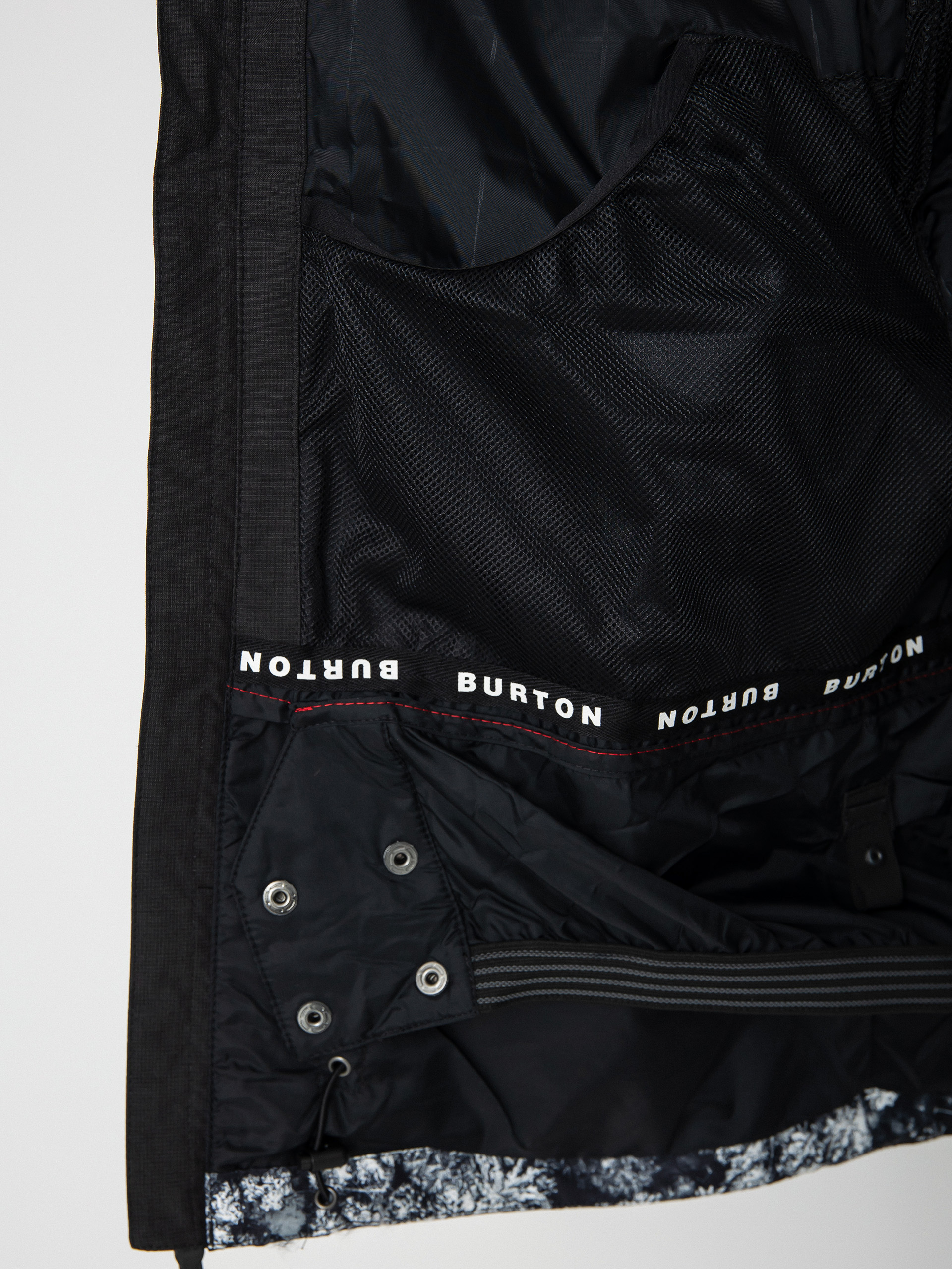 Mens Burton Lodgepole Snowboard jacket (true black/aerial pines)