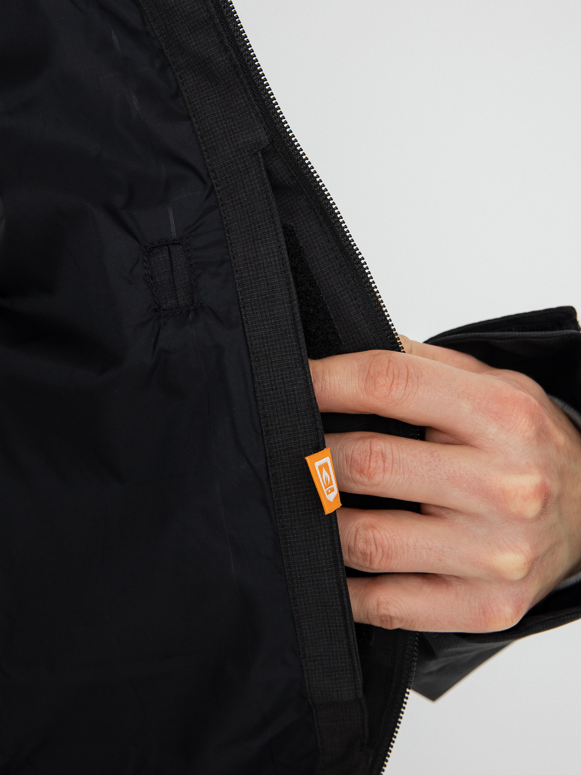 Mens Burton Lodgepole Snowboard jacket (true black/aerial pines)