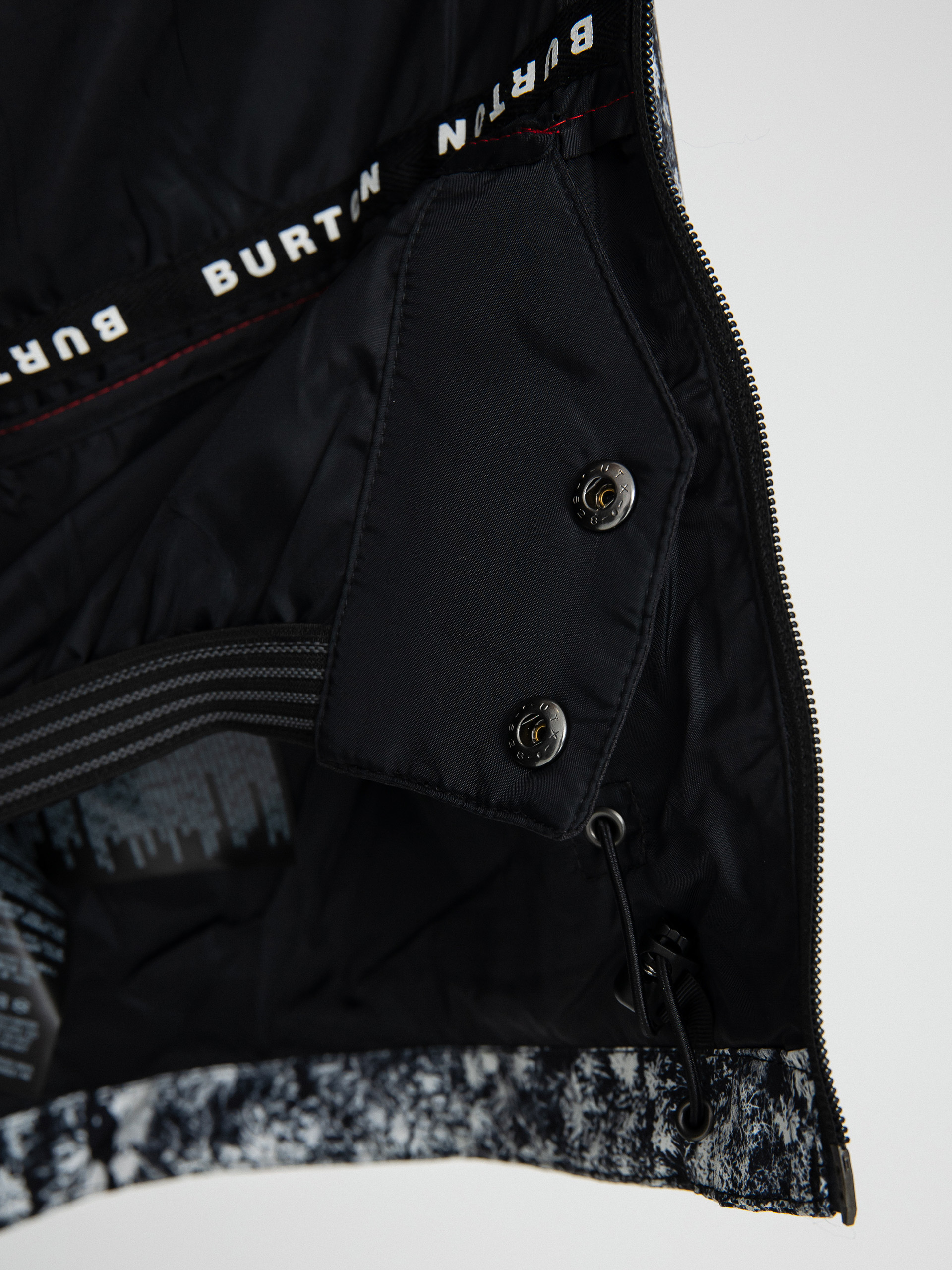 Mens Burton Lodgepole Snowboard jacket (true black/aerial pines)