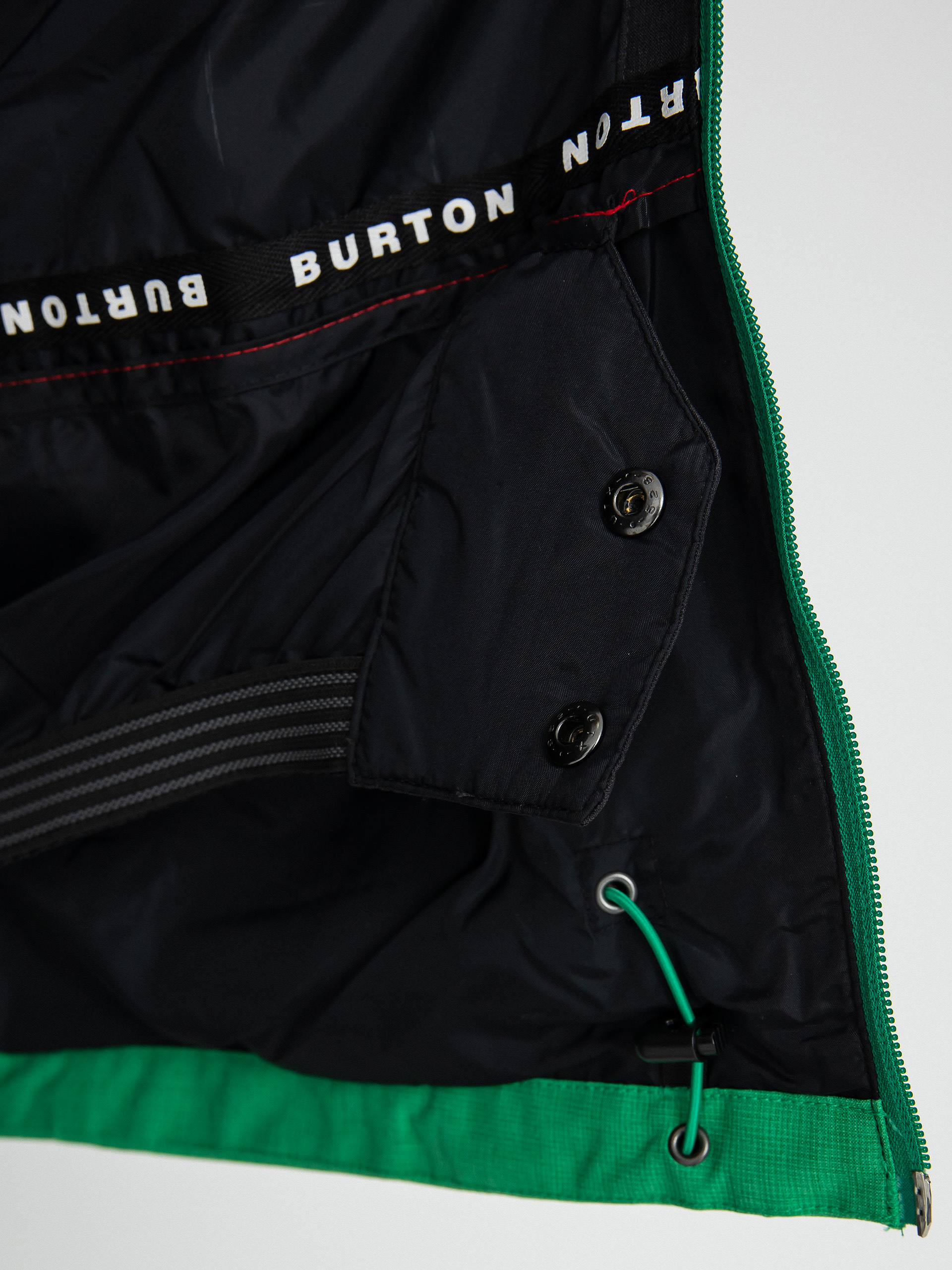Mens Burton Lodgepole Snowboard jacket (true black/clover green)