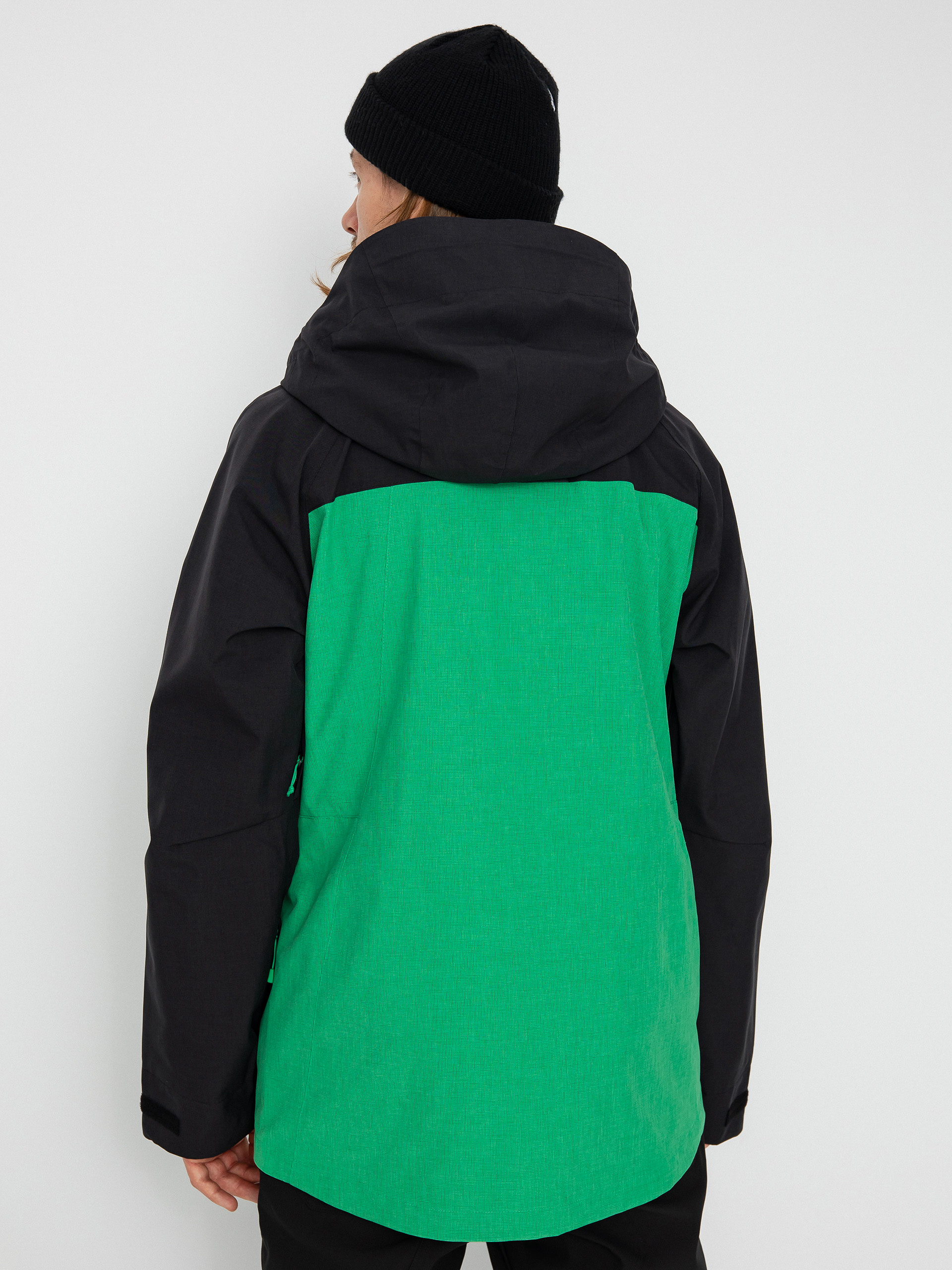 Mens Burton Lodgepole Snowboard jacket (true black/clover green)