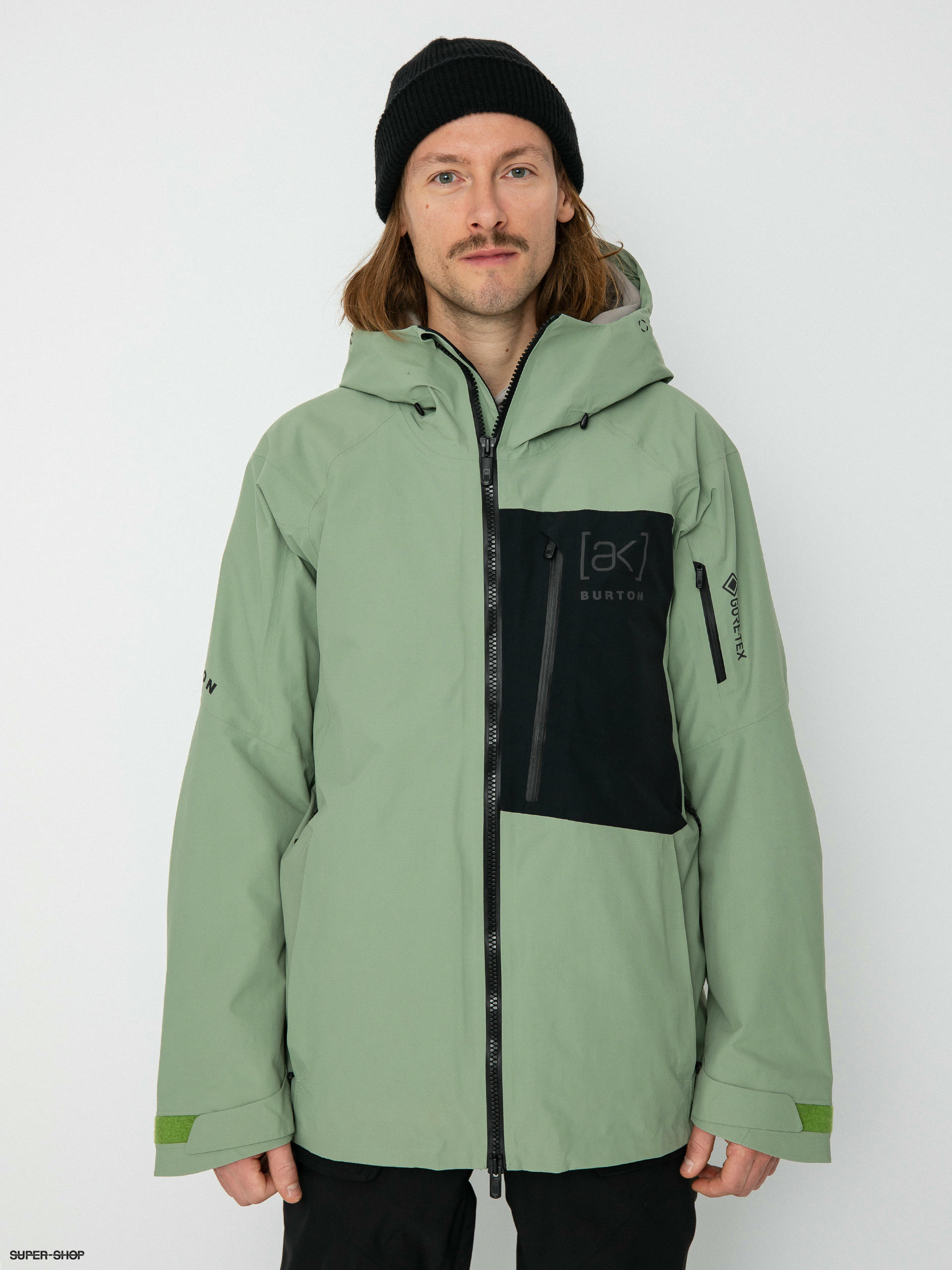 Mens Burton Ak Cyclic Gore Tex 2L Snowboard jacket (hedge green/true black)