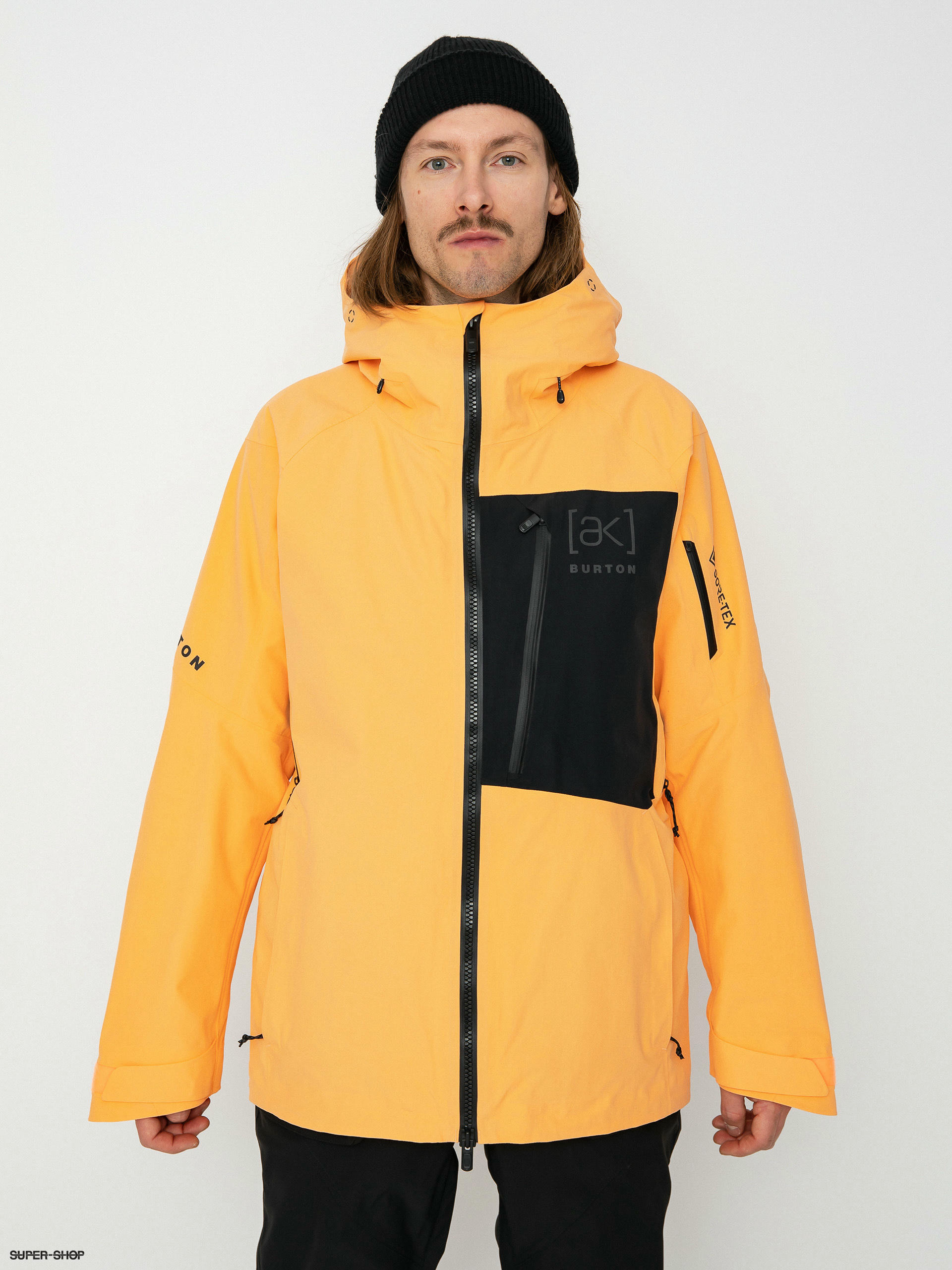 Mens Burton Ak Cyclic Gore Tex 2L Snowboard jacket (salmon buff/true black)