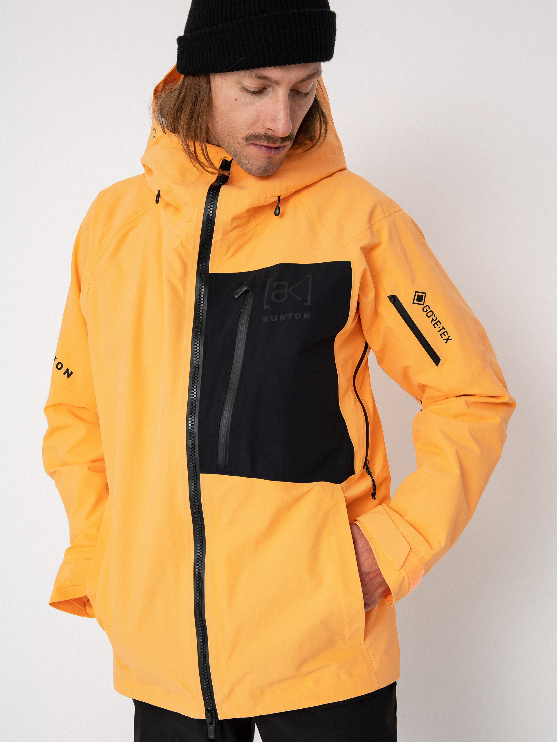 Mens Burton Ak Cyclic Gore Tex 2L Snowboard jacket (salmon buff/true black)