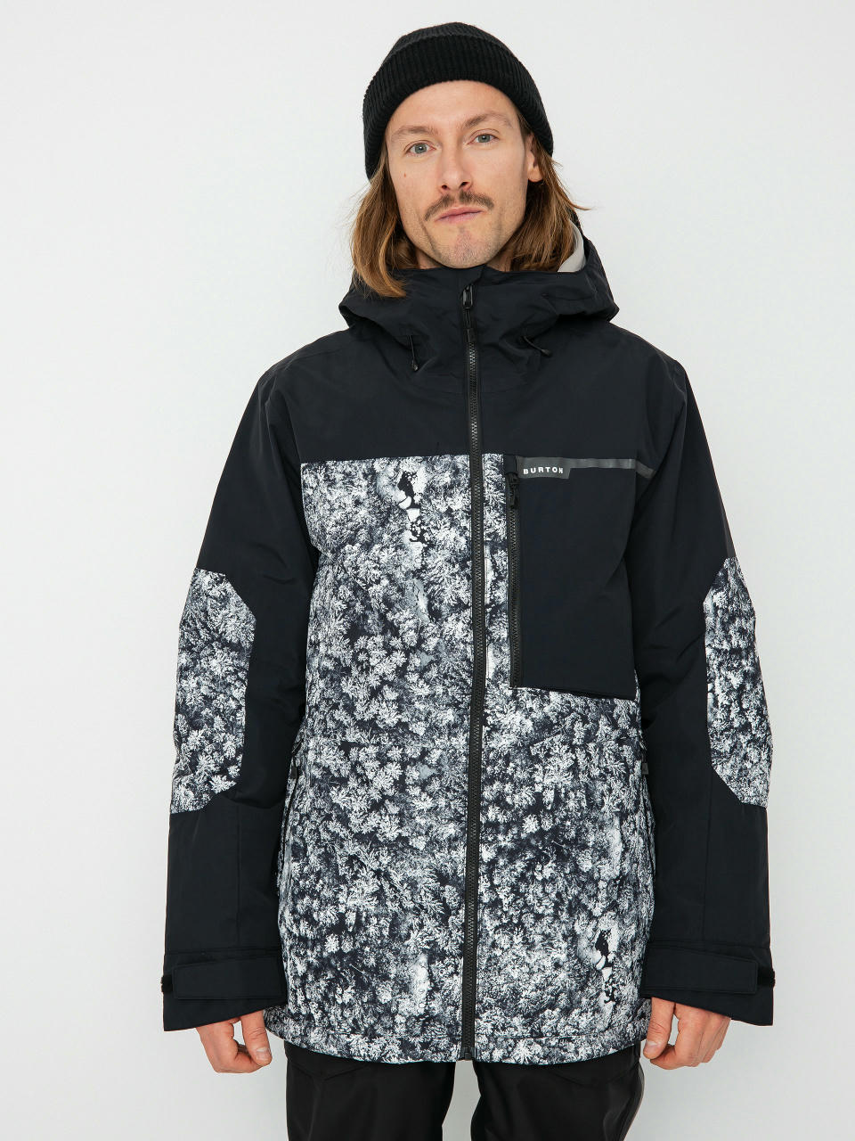 Burton Peasy Snowboardjacke (true black/aerial pines)