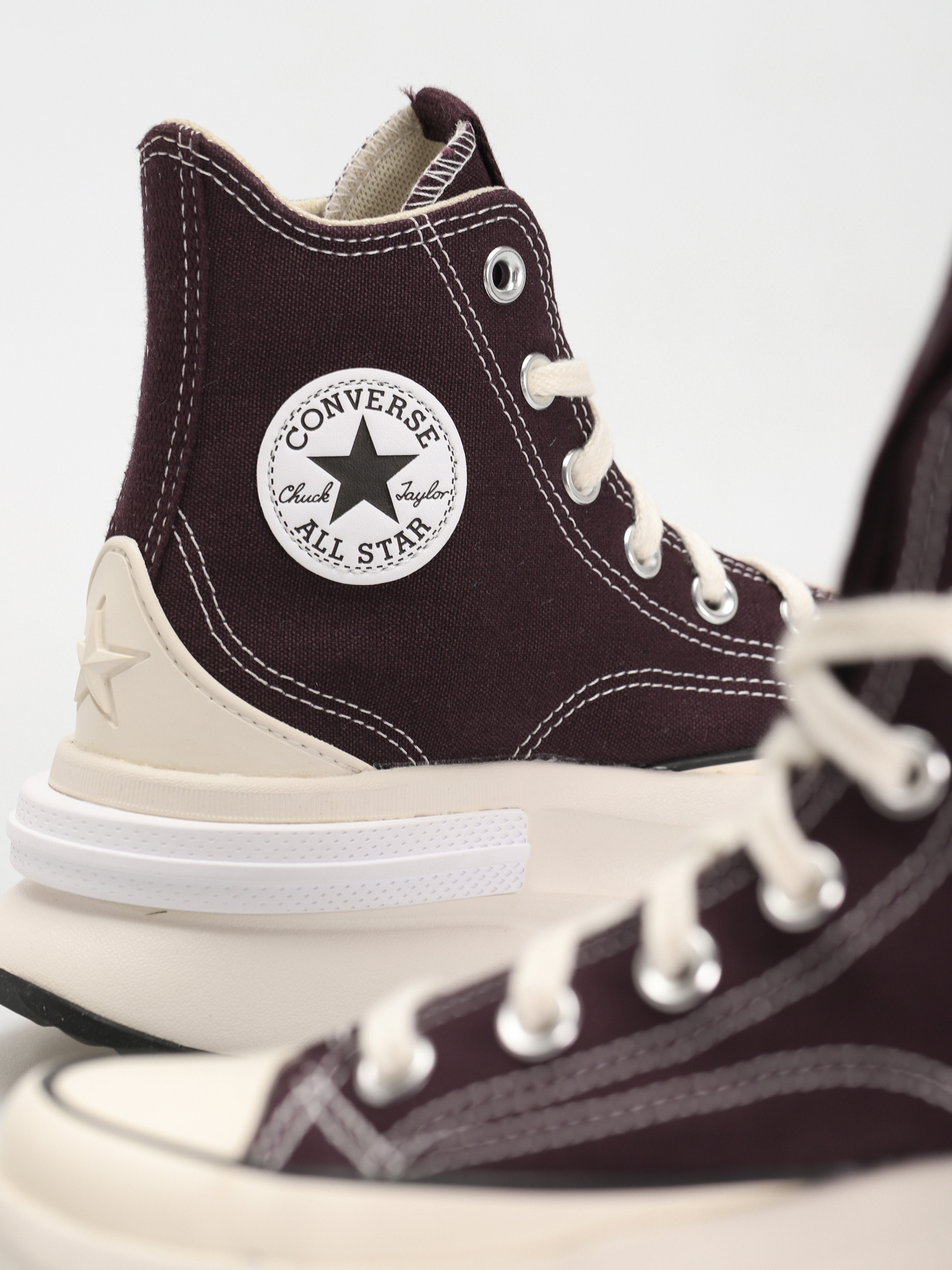 Converse Run Star Legacy CX Hi Shoes - burgundy (black cherry/white)