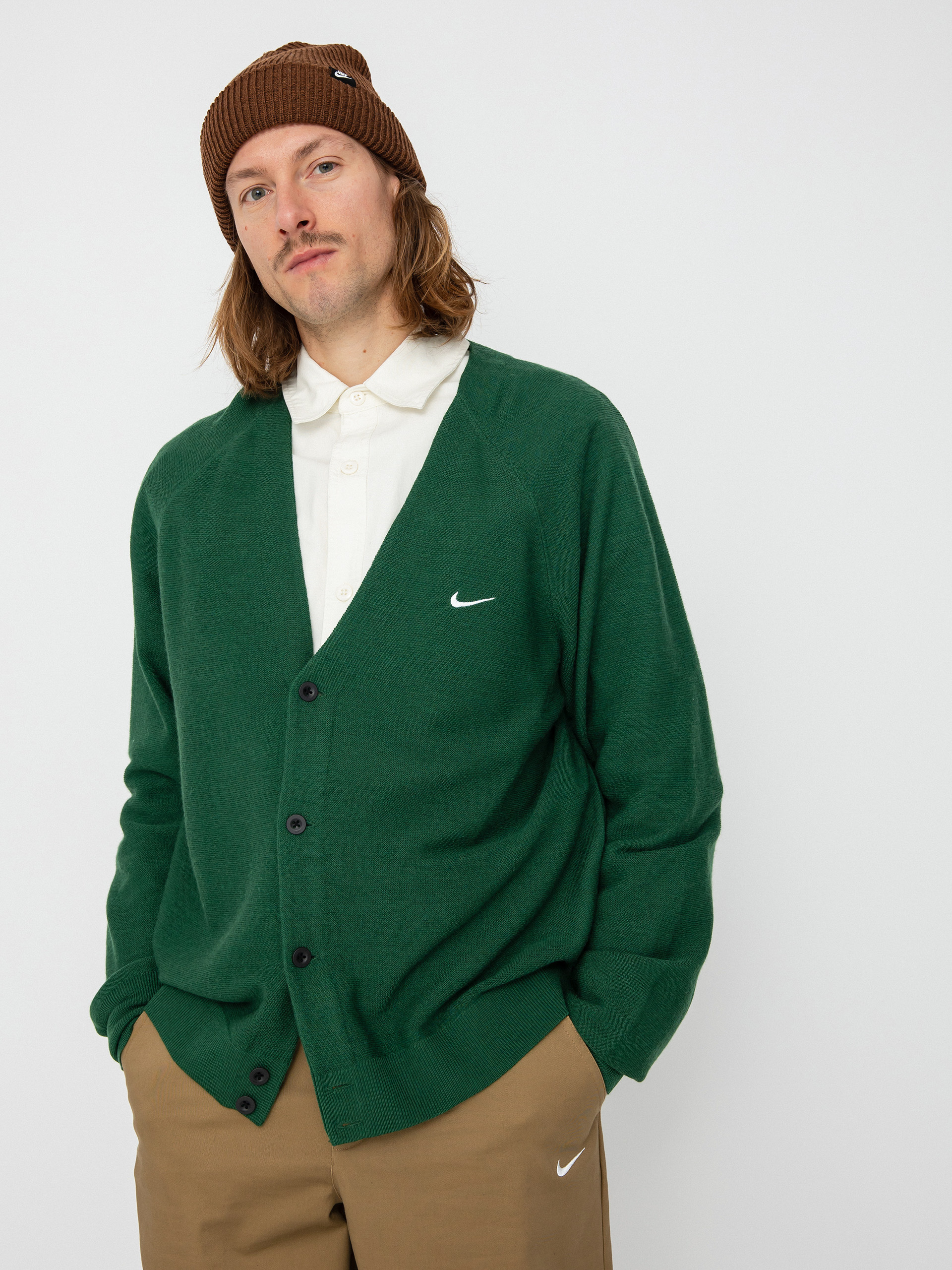 Nike SB Cardigan Pulli (gorge green/white)