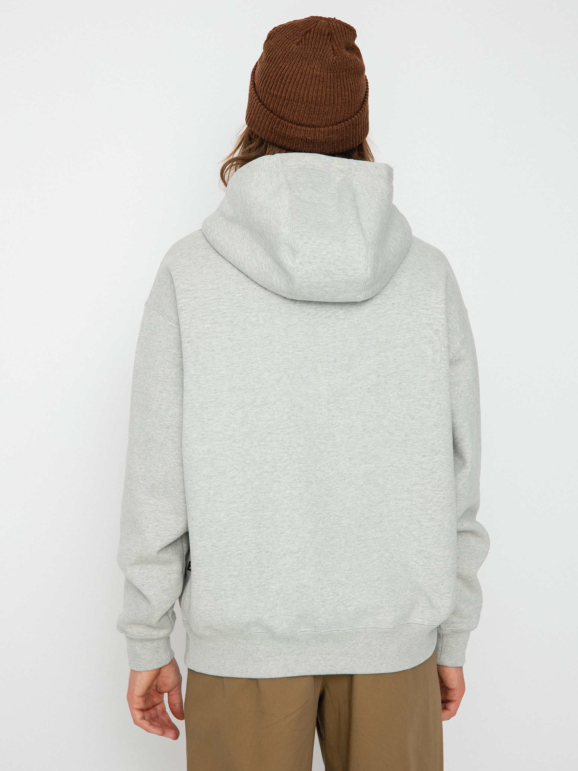 Nike SB Hand Scrpt Logo HD Hoodie (grey heather/white)