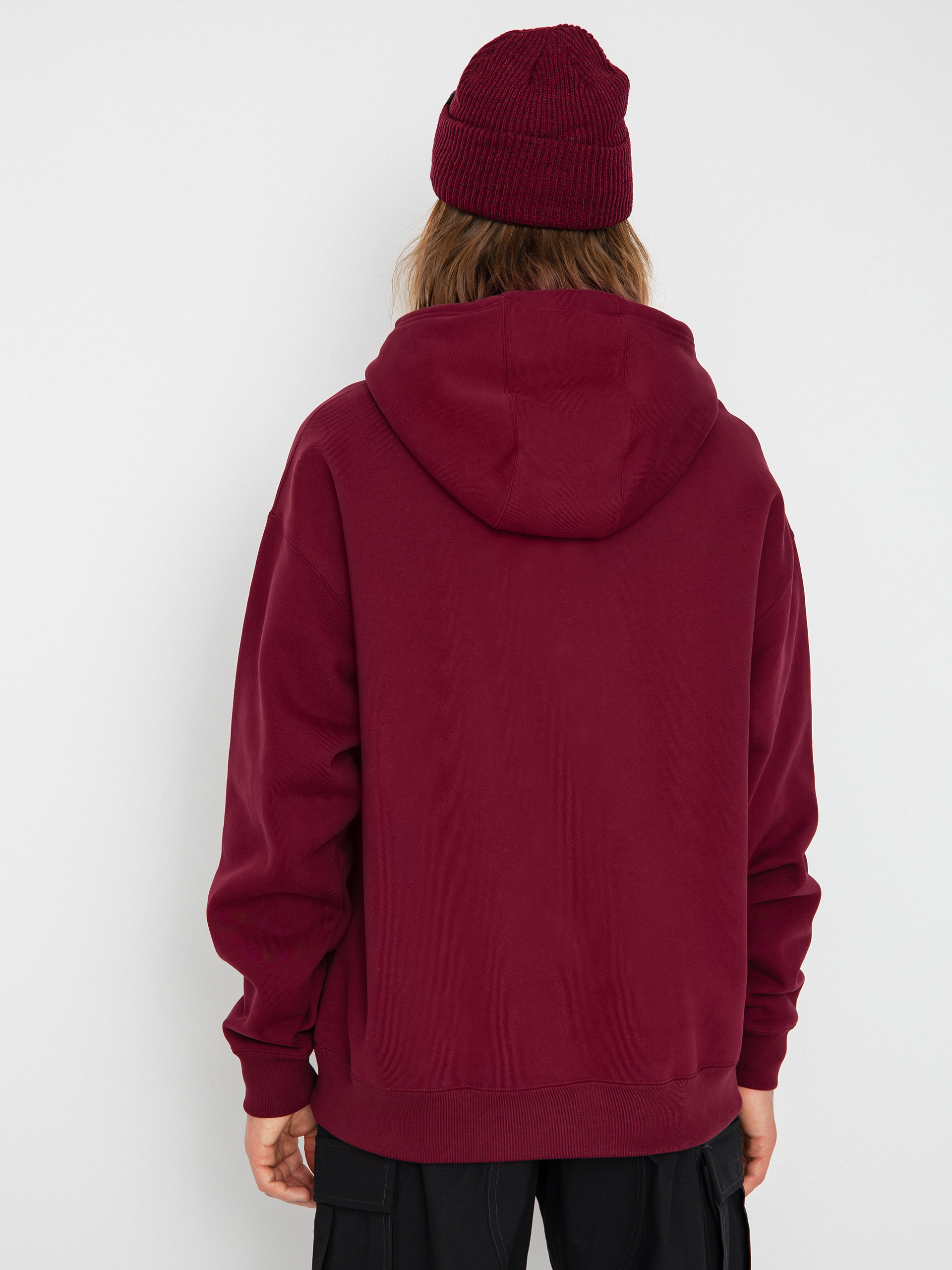 Nike SB Hand Scrpt Logo HD Hoodie (dark beetroot/active pink)