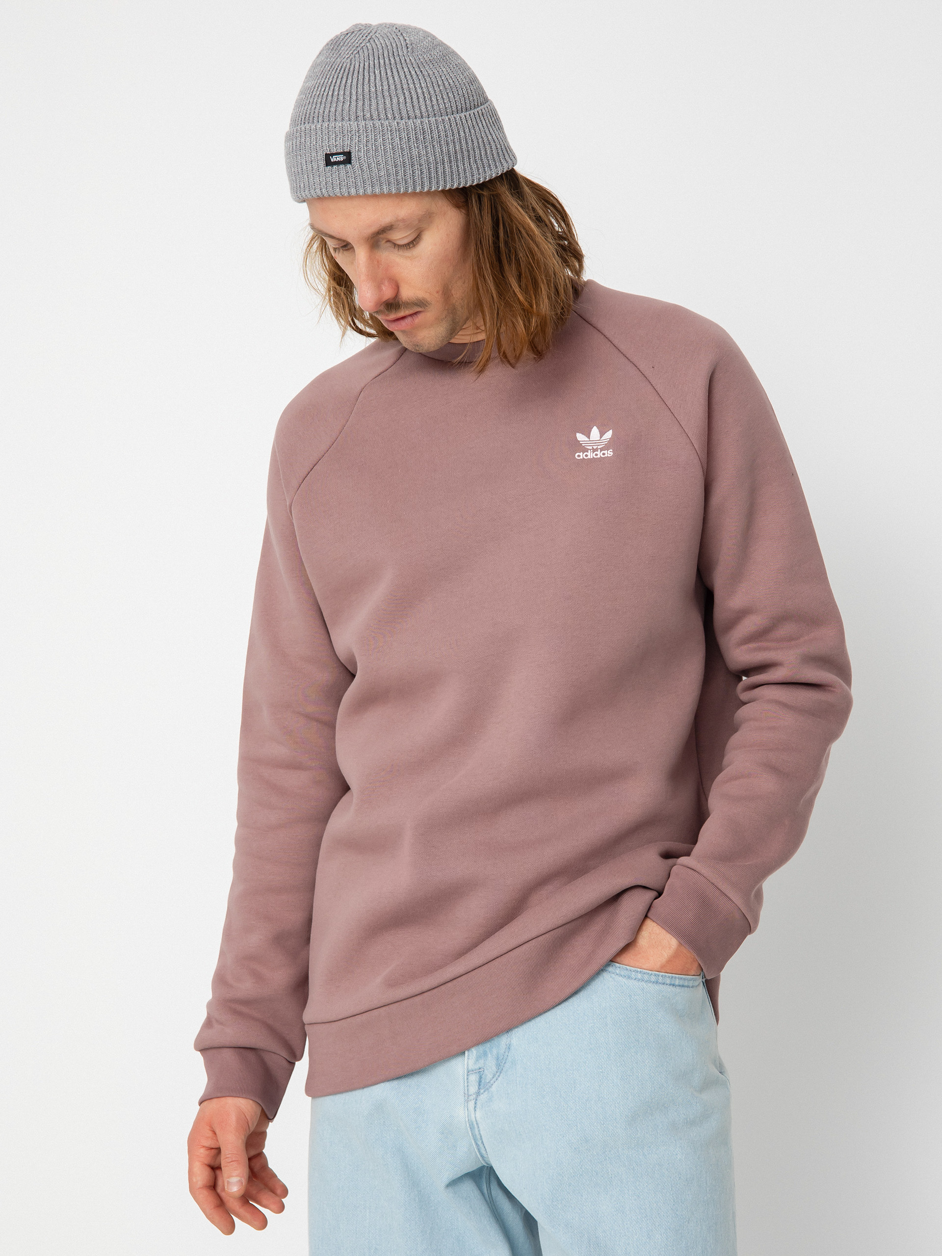 adidas Originals Essential Crew Sweatshirt Pink wonoxi