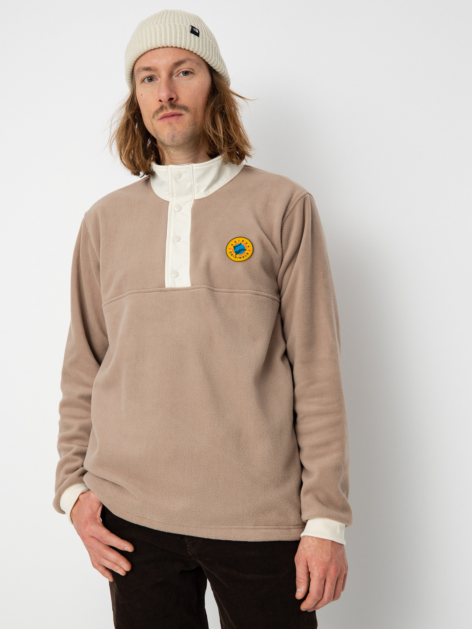 adidas Originals Wh Snap Fleece jacke Beige (chabrn)