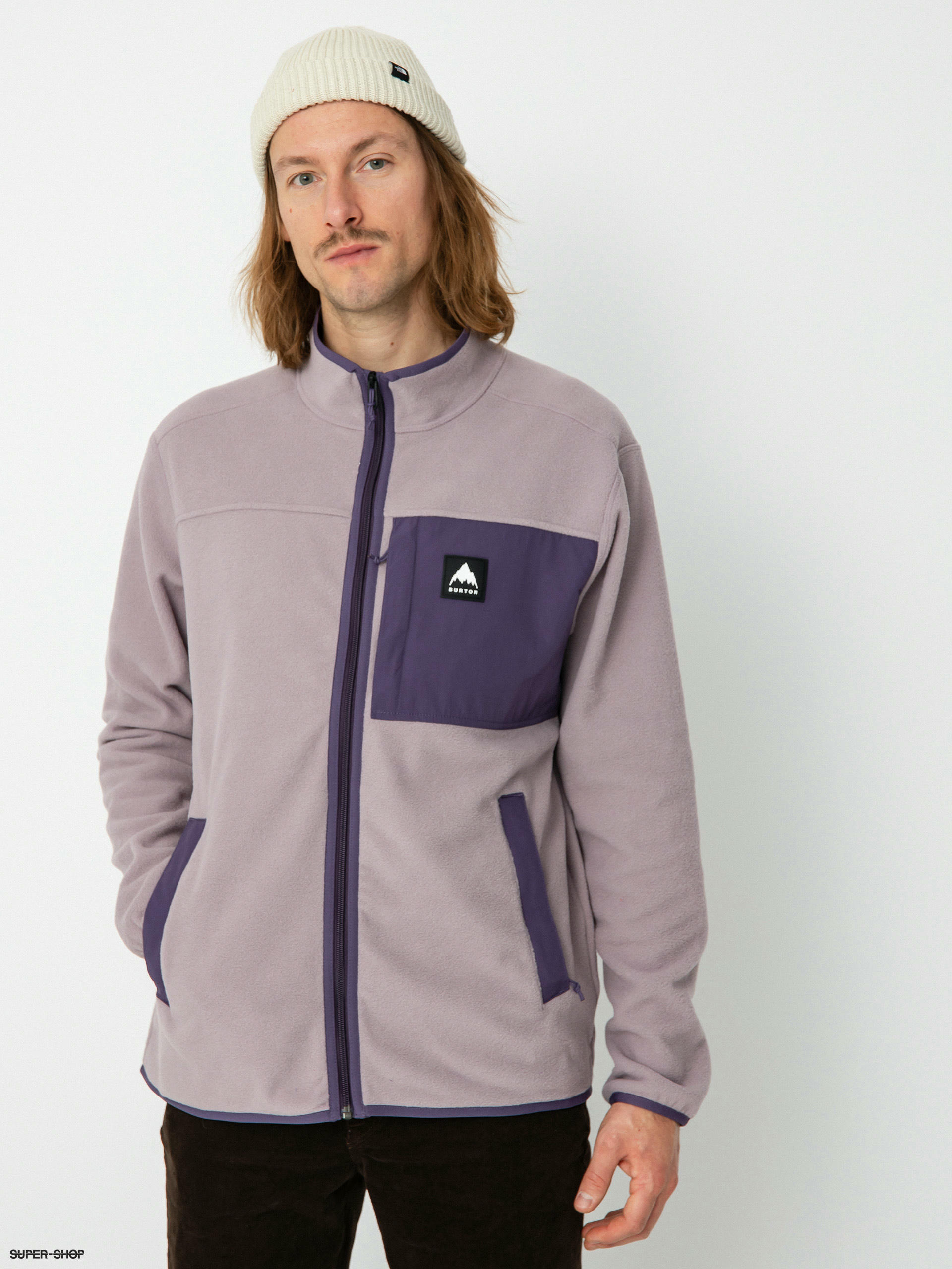 Burton Hearth Full Zip Fleece elderberry violet halo