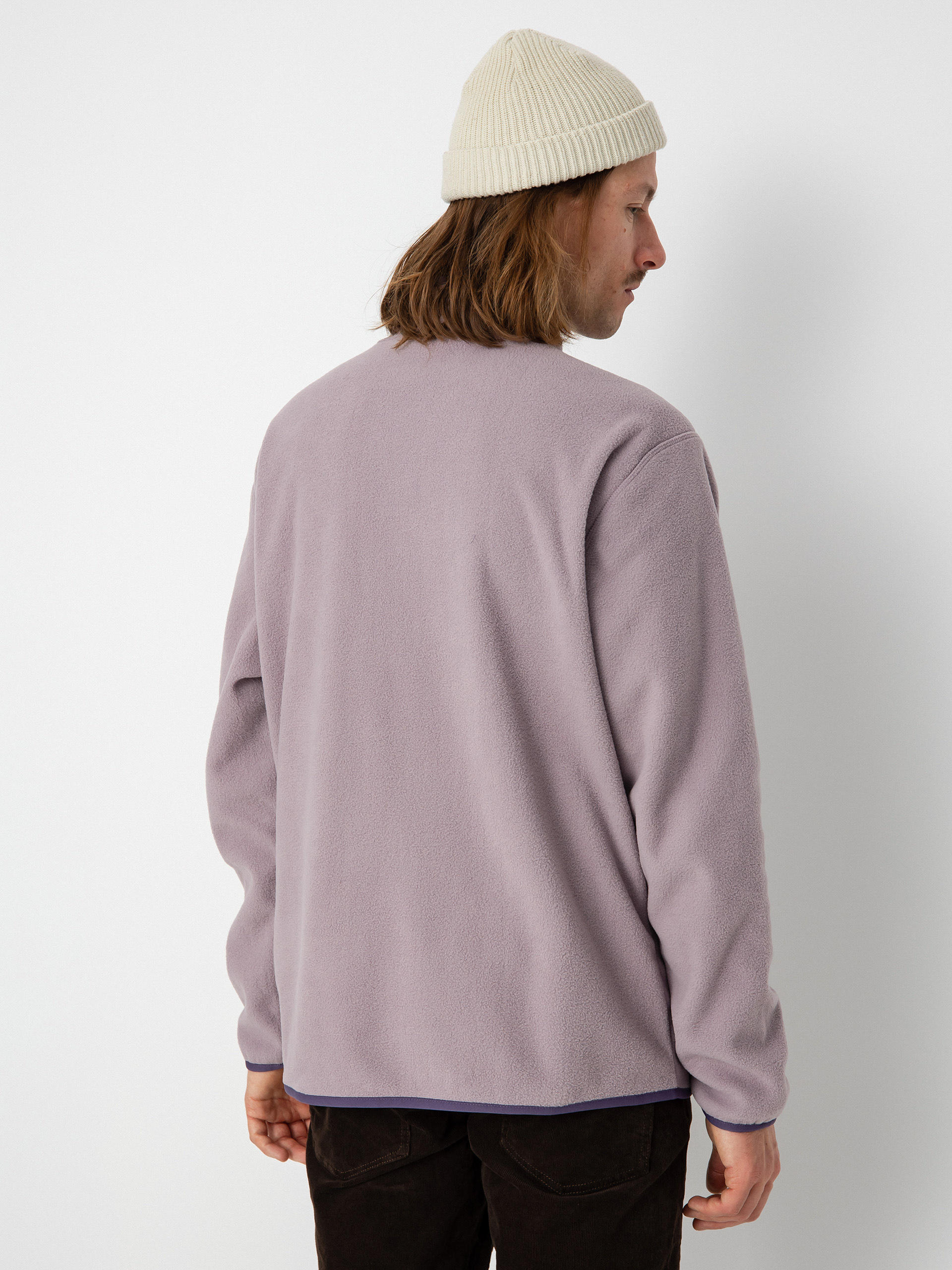 Mens Burton Hearth Full Zip Fleece  (elderberry/violet halo)