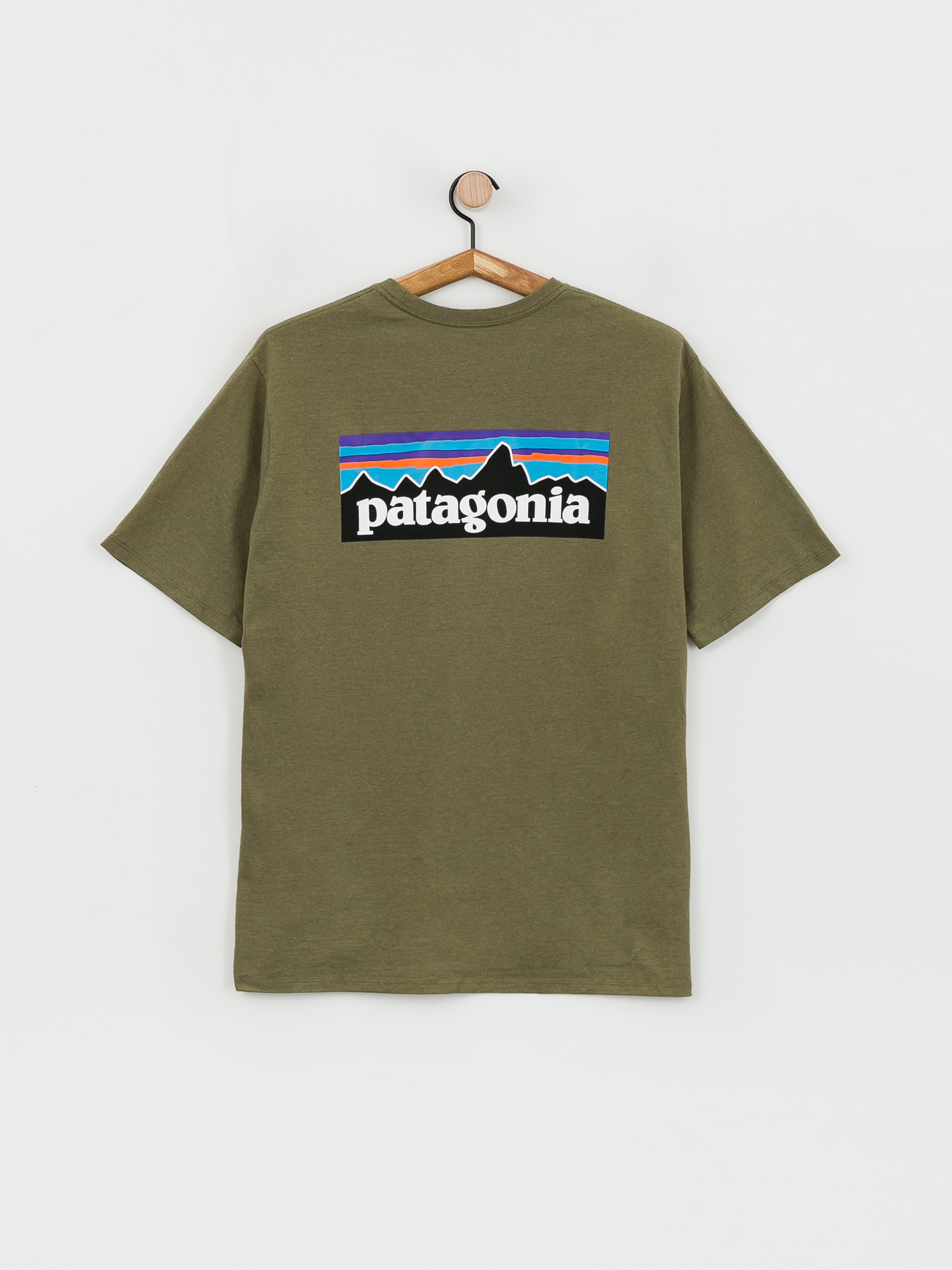 Patagonia P 6 Logo Responsibili T-shirt (wyoming green)