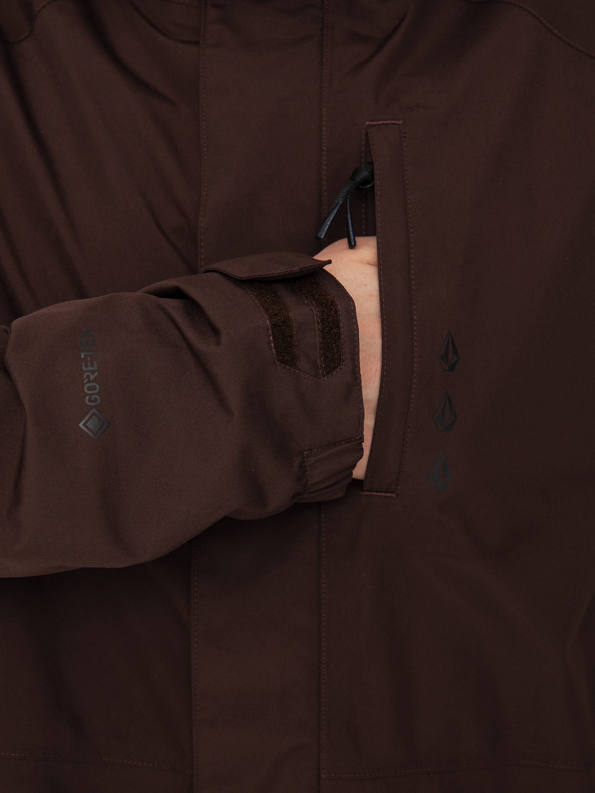 Mens Volcom Dua Gore Tex Snowboard jacket (brown)
