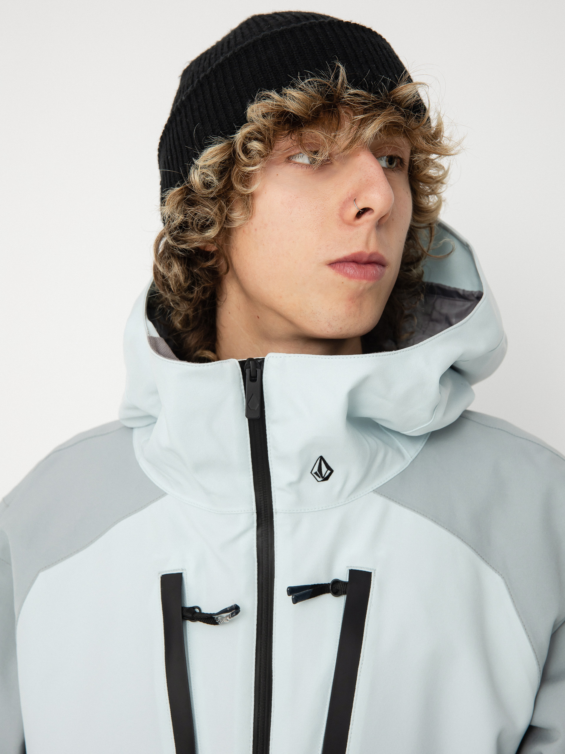 Mens Volcom Brighton Pullover Snowboard jacket (sky)