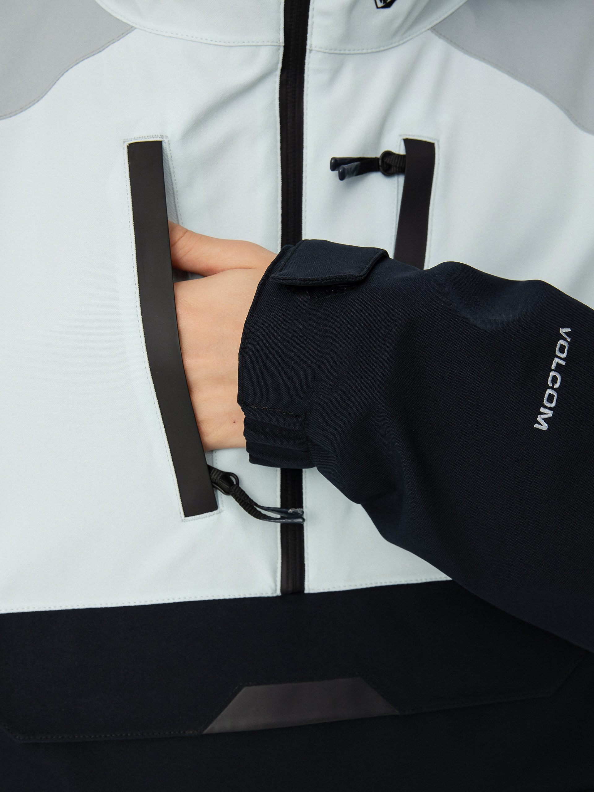 Mens Volcom Brighton Pullover Snowboard jacket (sky)