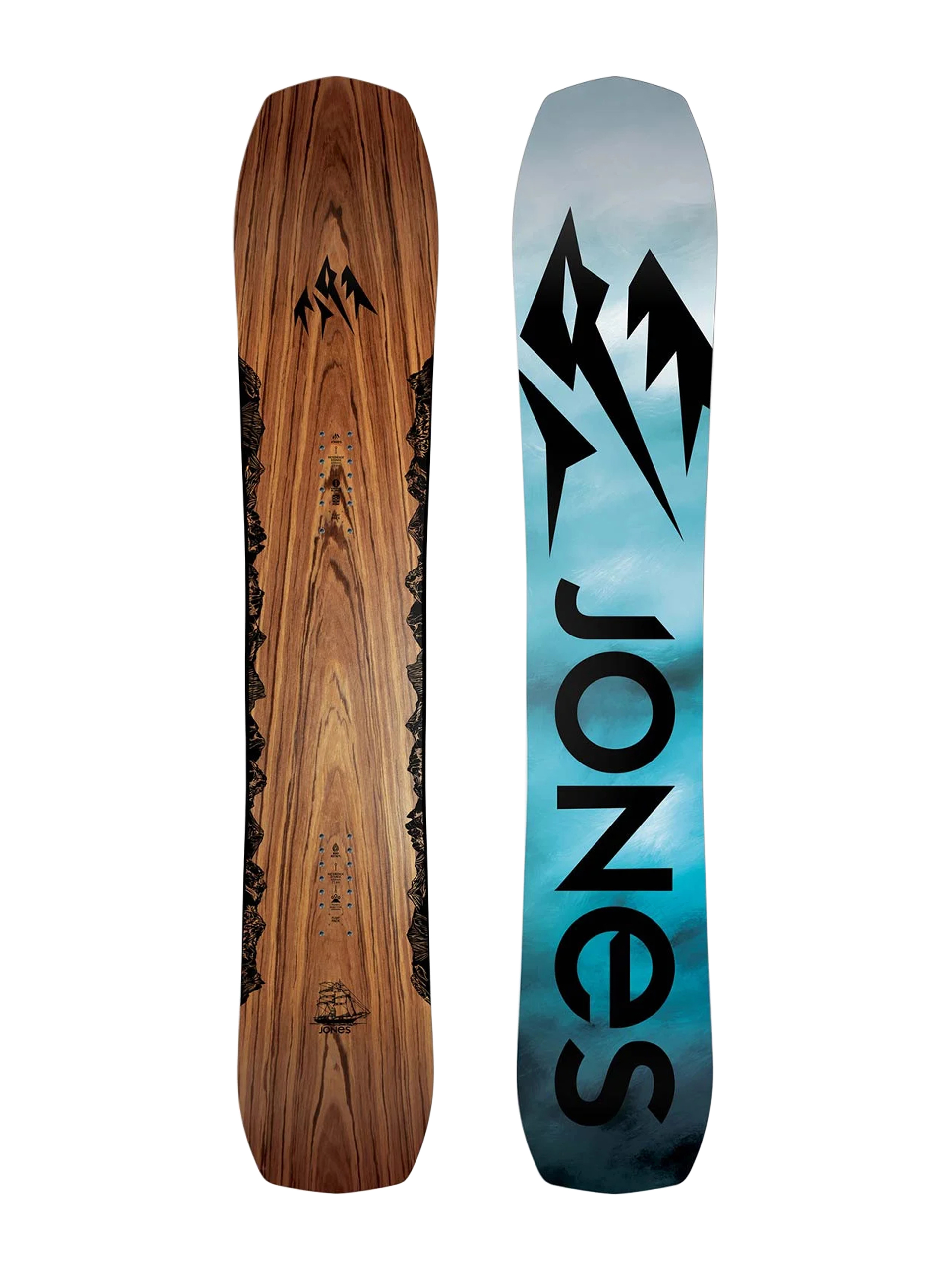 Mens Jones Snowboards Flagship Snowboard (blue/black)