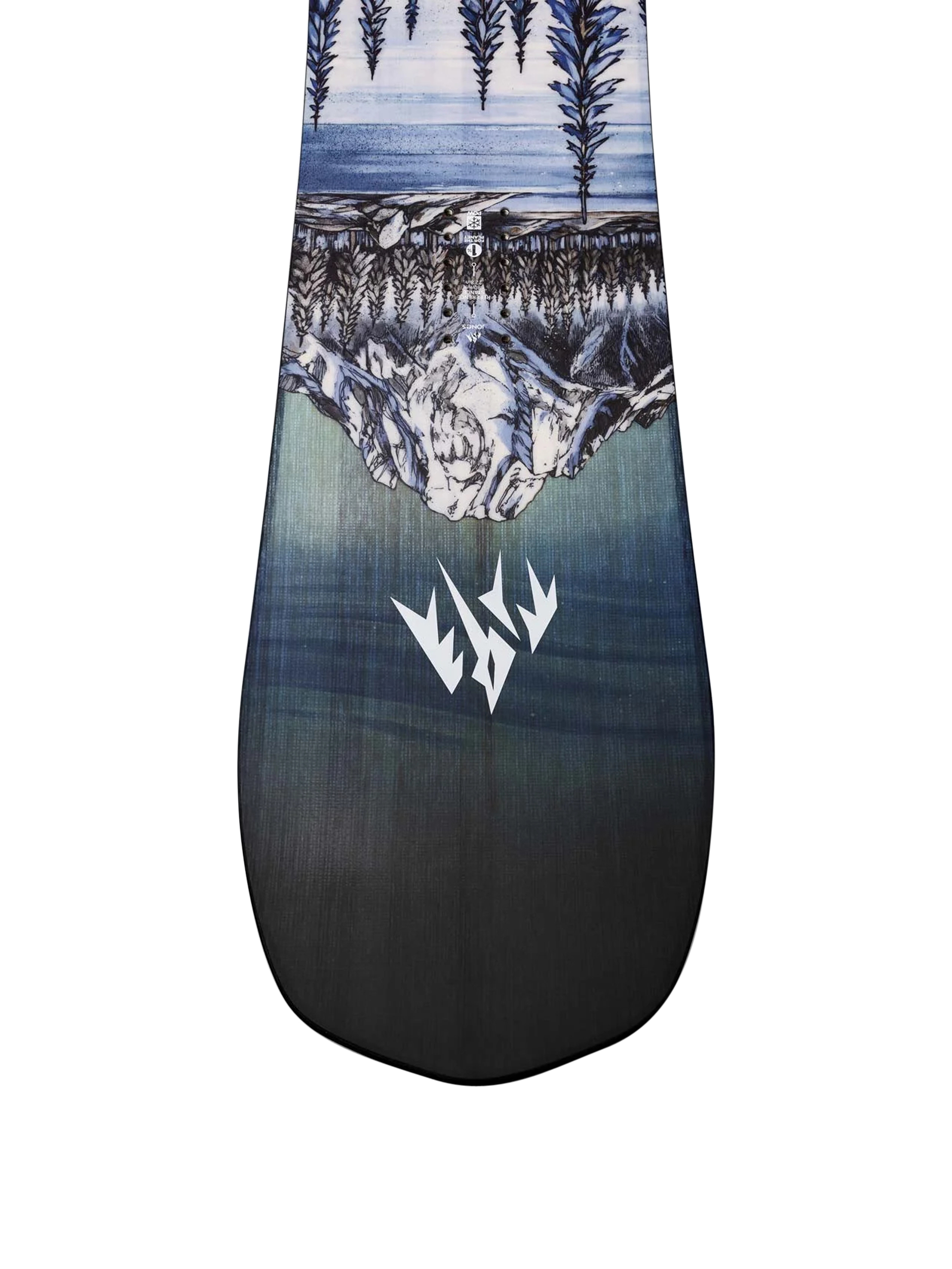 Jones Snowboards Frontier Snowboard - black (black/blue)