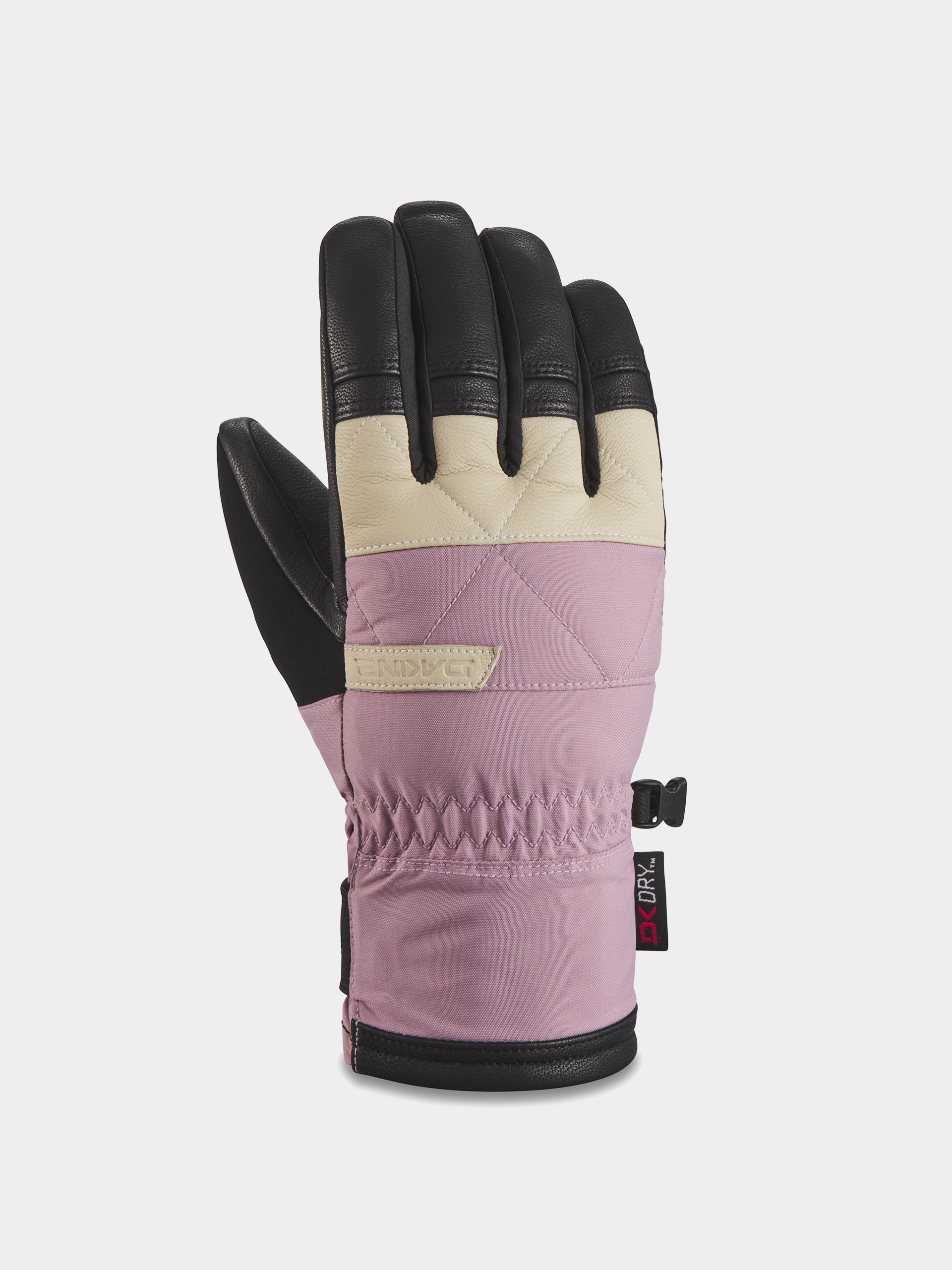 DAKINE スキーグローブ ピンクと黒 Dakine Fleetwood Gloves Wmn - black, pink (elderberry/turtledove)