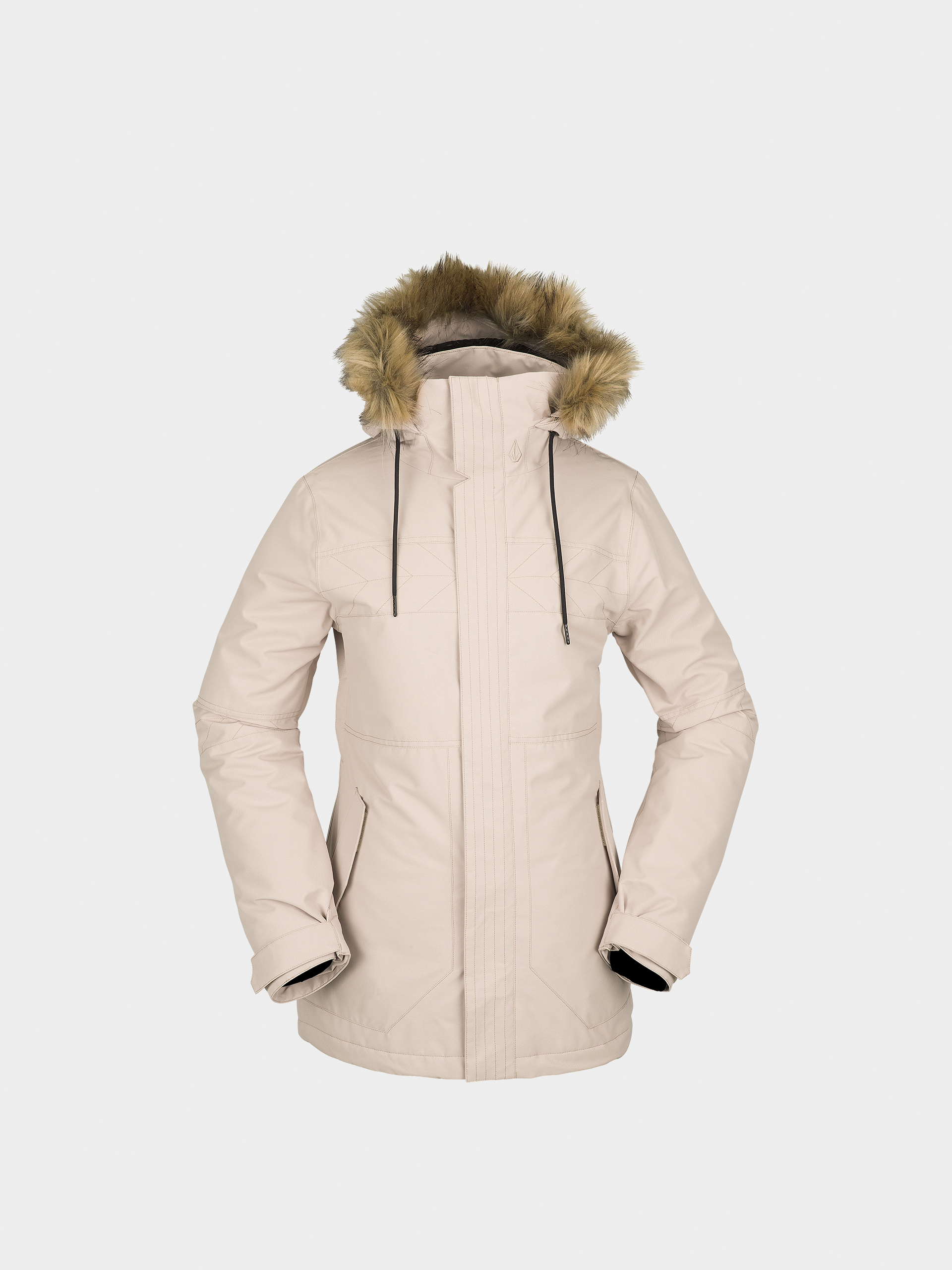 Womens Volcom Fawn Ins Snowboard jacket (sand)