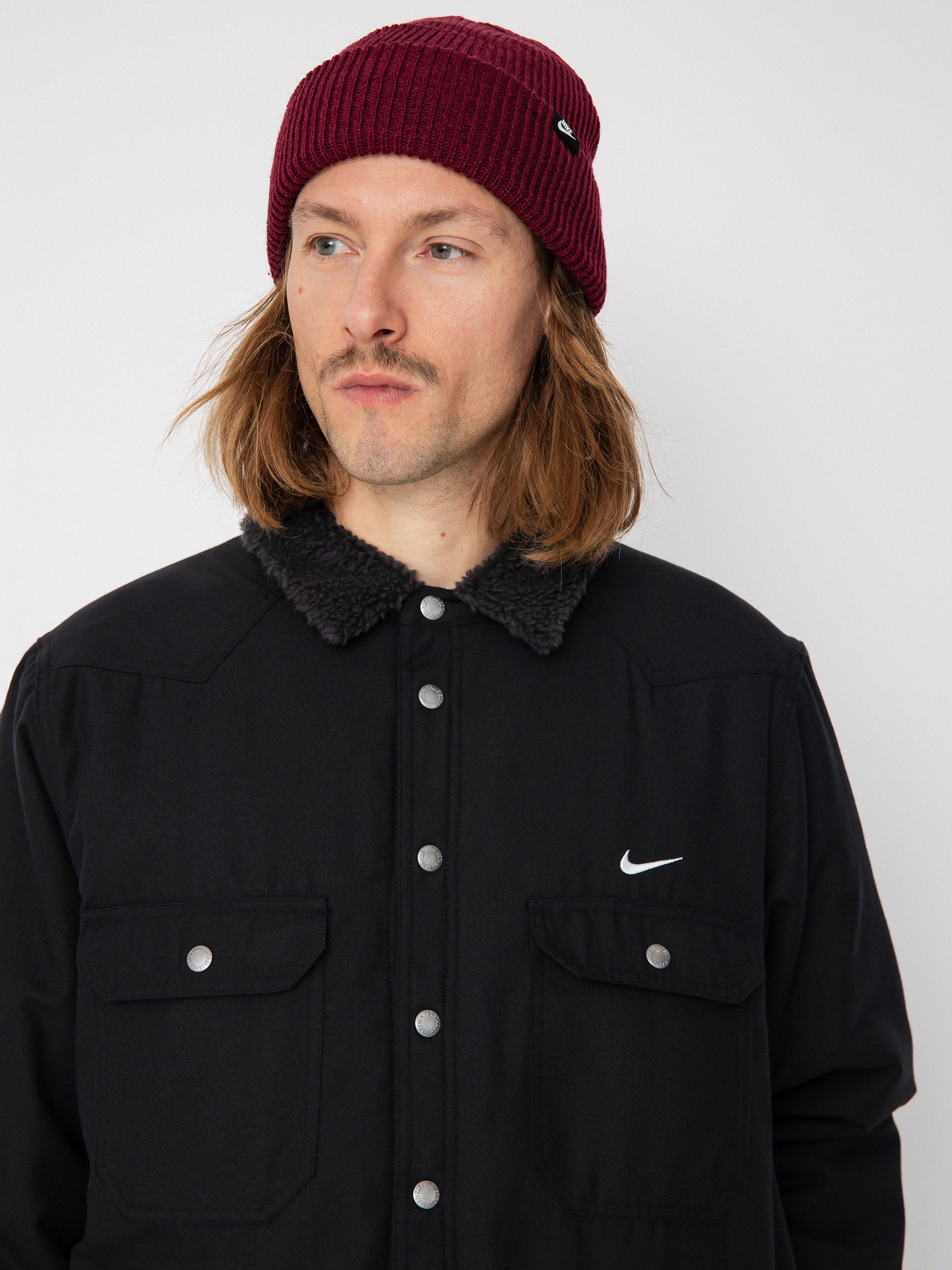 Nike SB Padded Flannel Jacke (black/off noir/white)