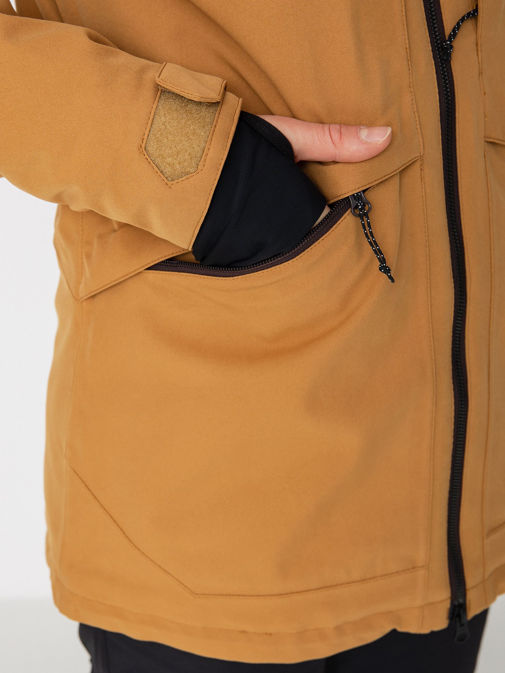 Damen Volcom Shelter 3D Stretch Snowboardjacke (caramel)