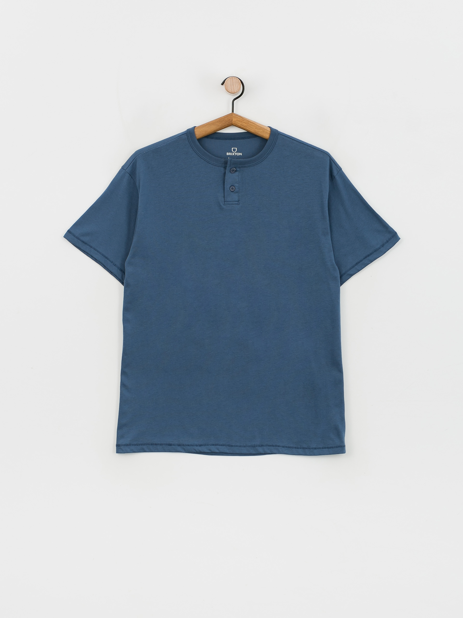 Brixton Basic Henley T-Shirt (joe blue)