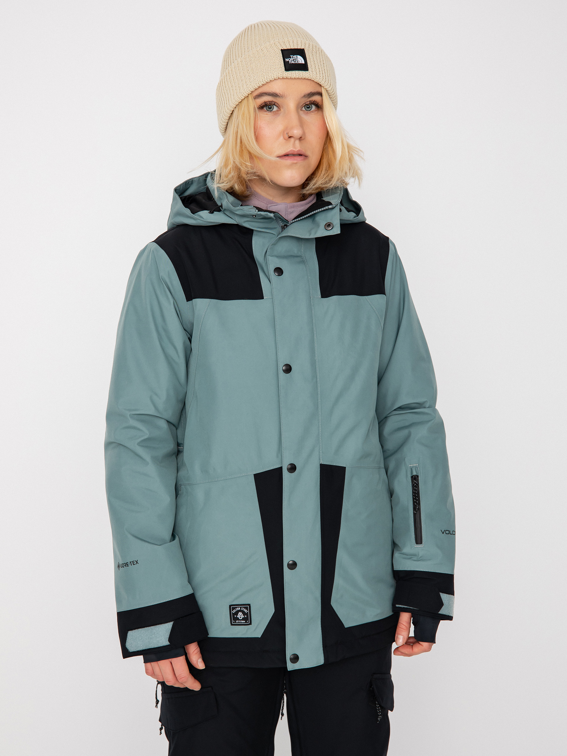 Womens Volcom Ell Ins Gore Tex Snowboard jacket (green ash)