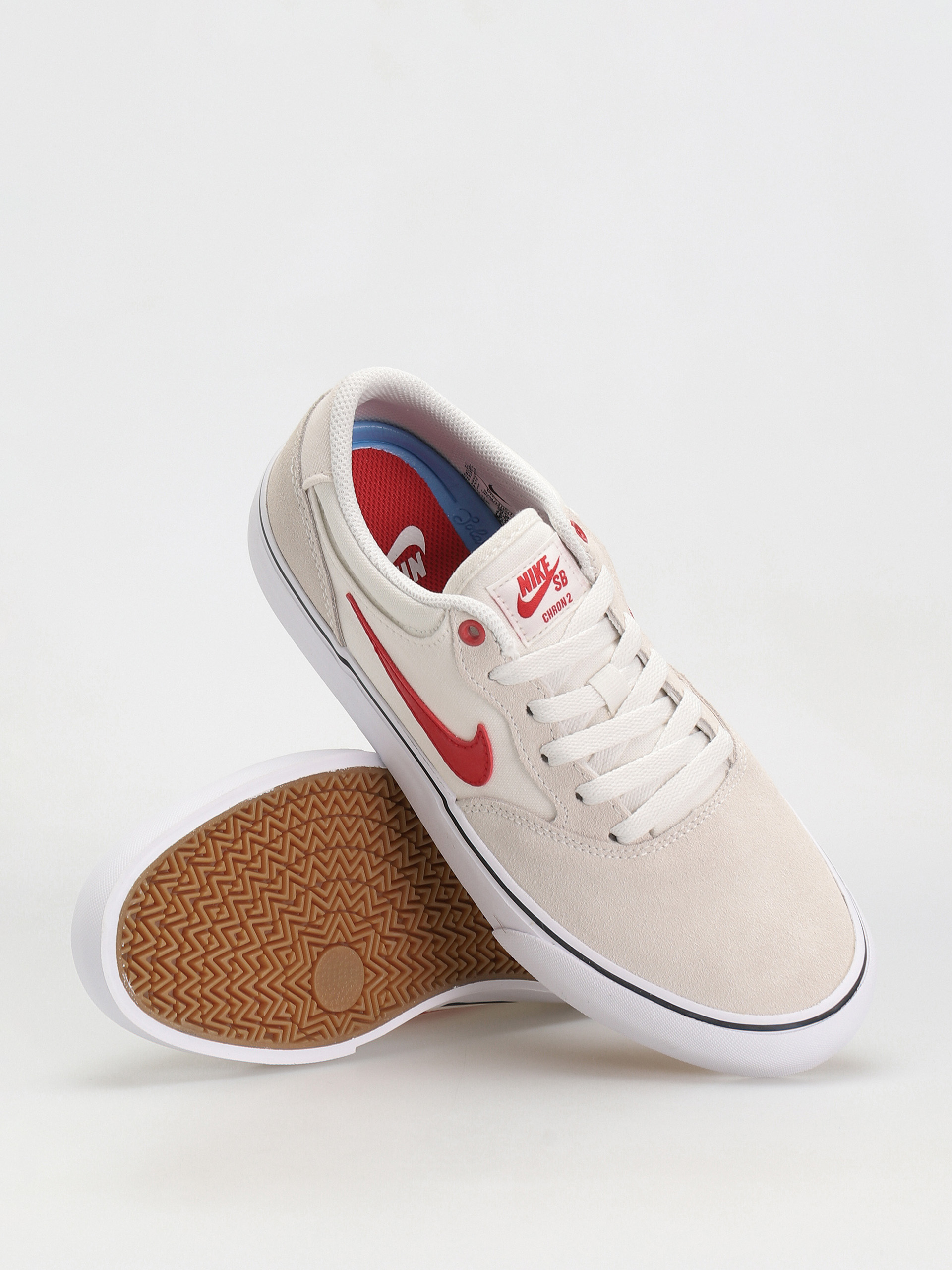 Nike SB Chron 2 Shoes (summit white/university red phantom)