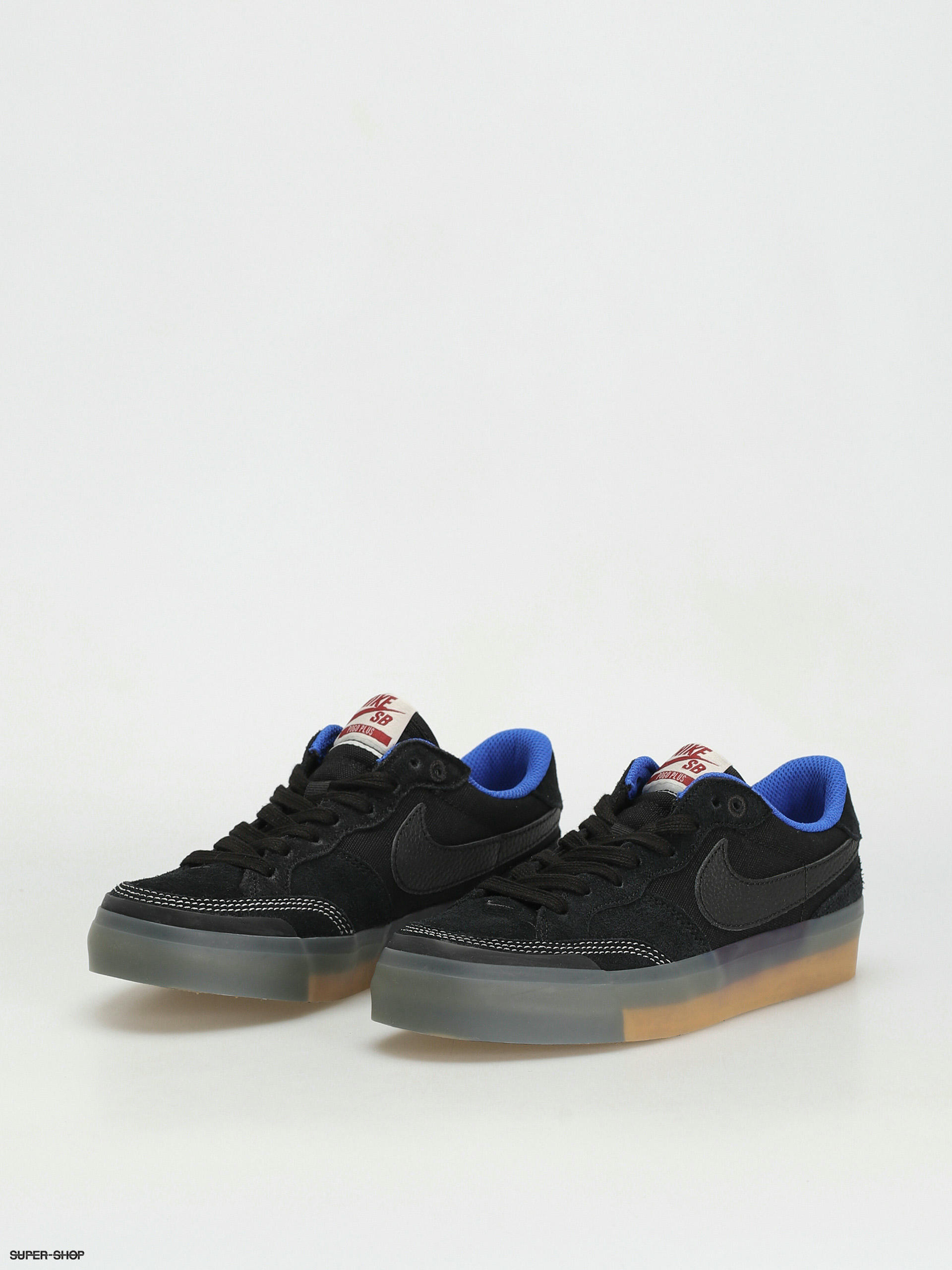 Nike SB Pogo Premium Shoes (black/black hyper royal gum light brown)