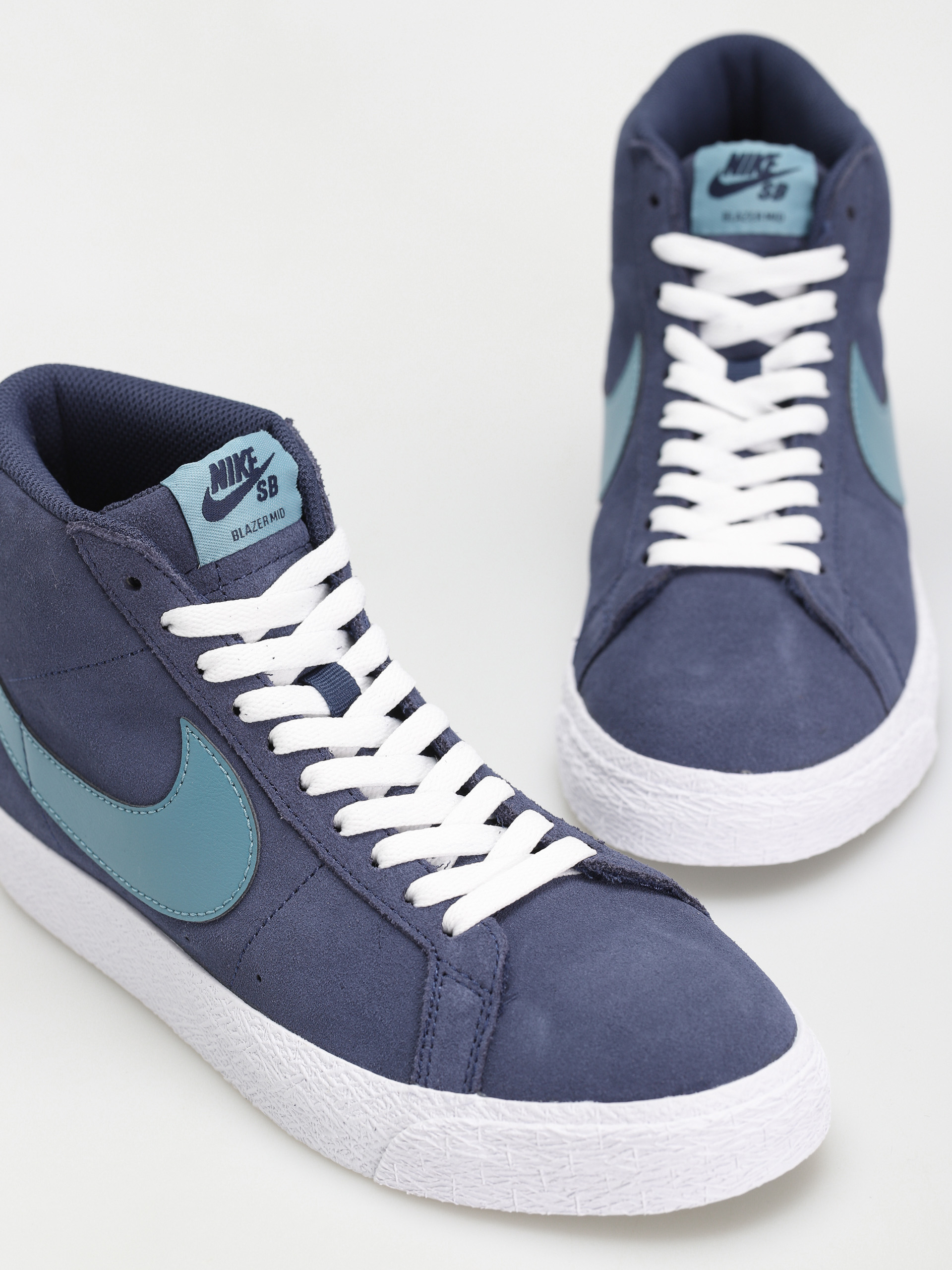 Nike SB Zoom Blazer Mid Schuhe (midnight navy/noise aqua midnight navy)
