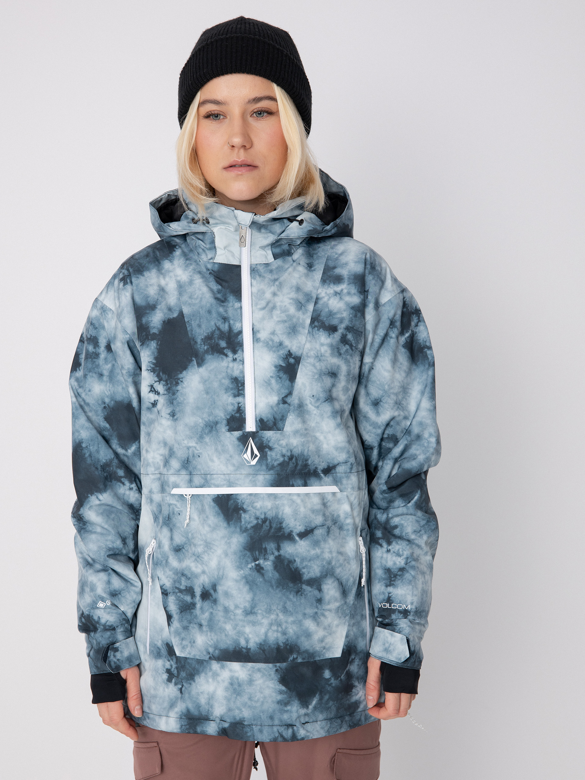 Womens Volcom Fern Ins Gore Pullover Snowboard jacket (storm tie dye)
