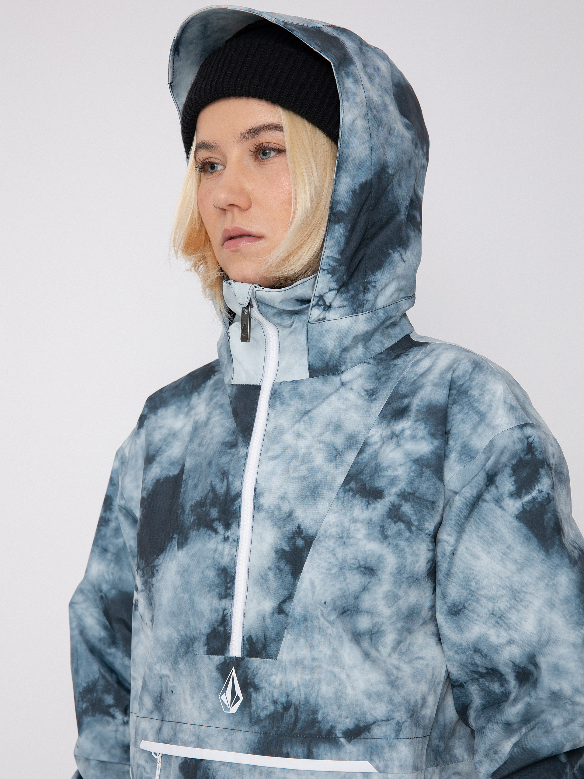 Womens Volcom Fern Ins Gore Pullover Snowboard jacket (storm tie dye)