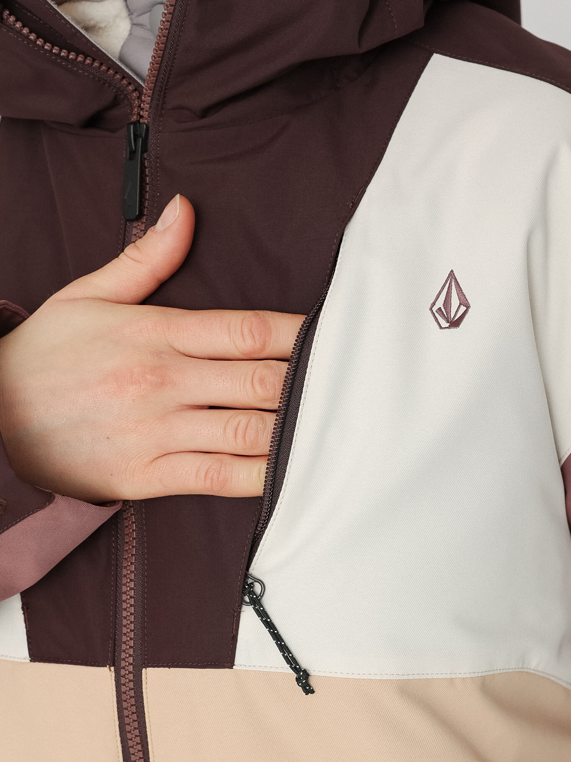 Womens Volcom Rossland Ins Snowboard jacket (sand)