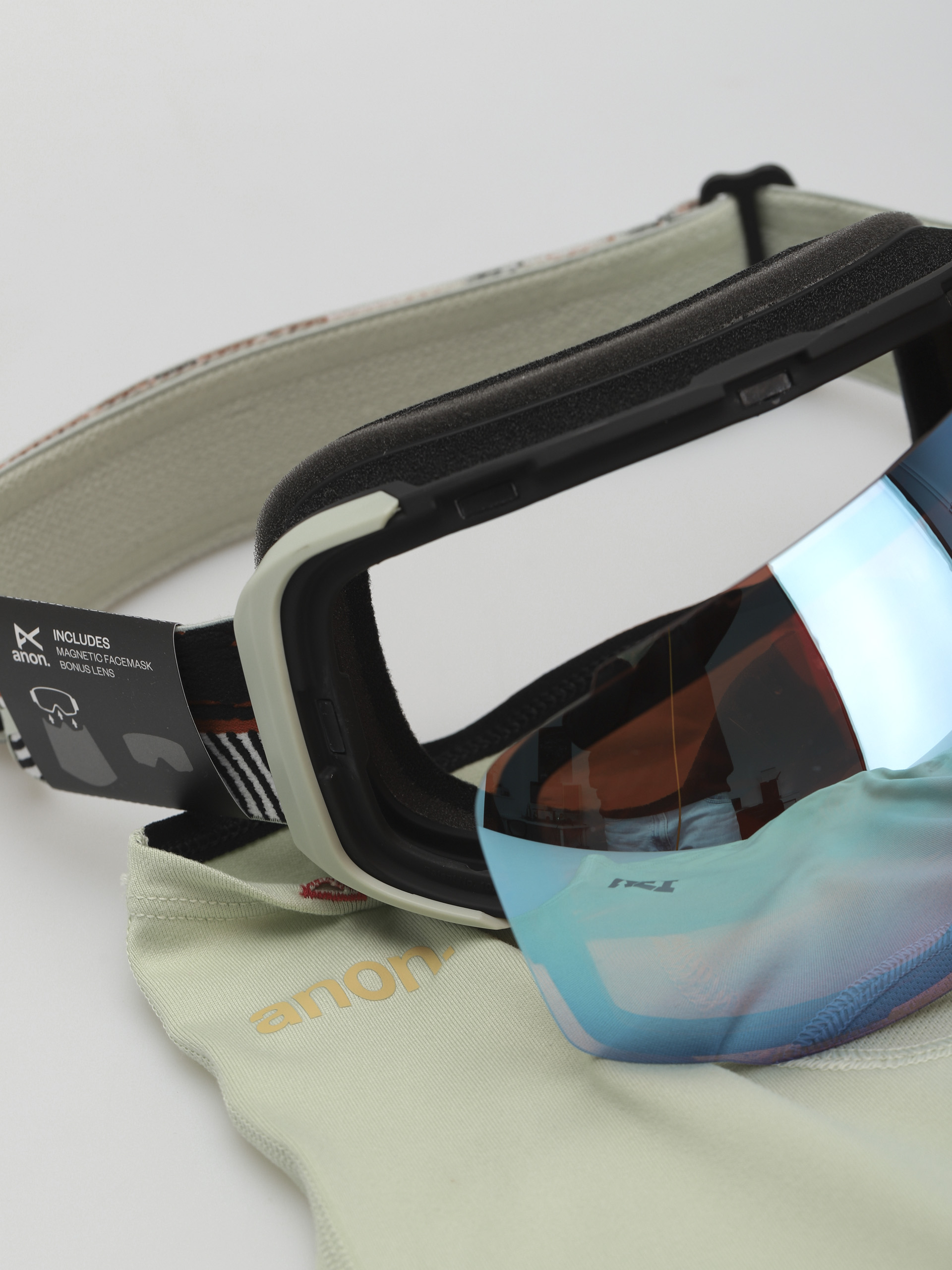 Anon M2 Mfi Snowboardbrille (crossgrain/perceive variable blue/perceive cloudy pink)