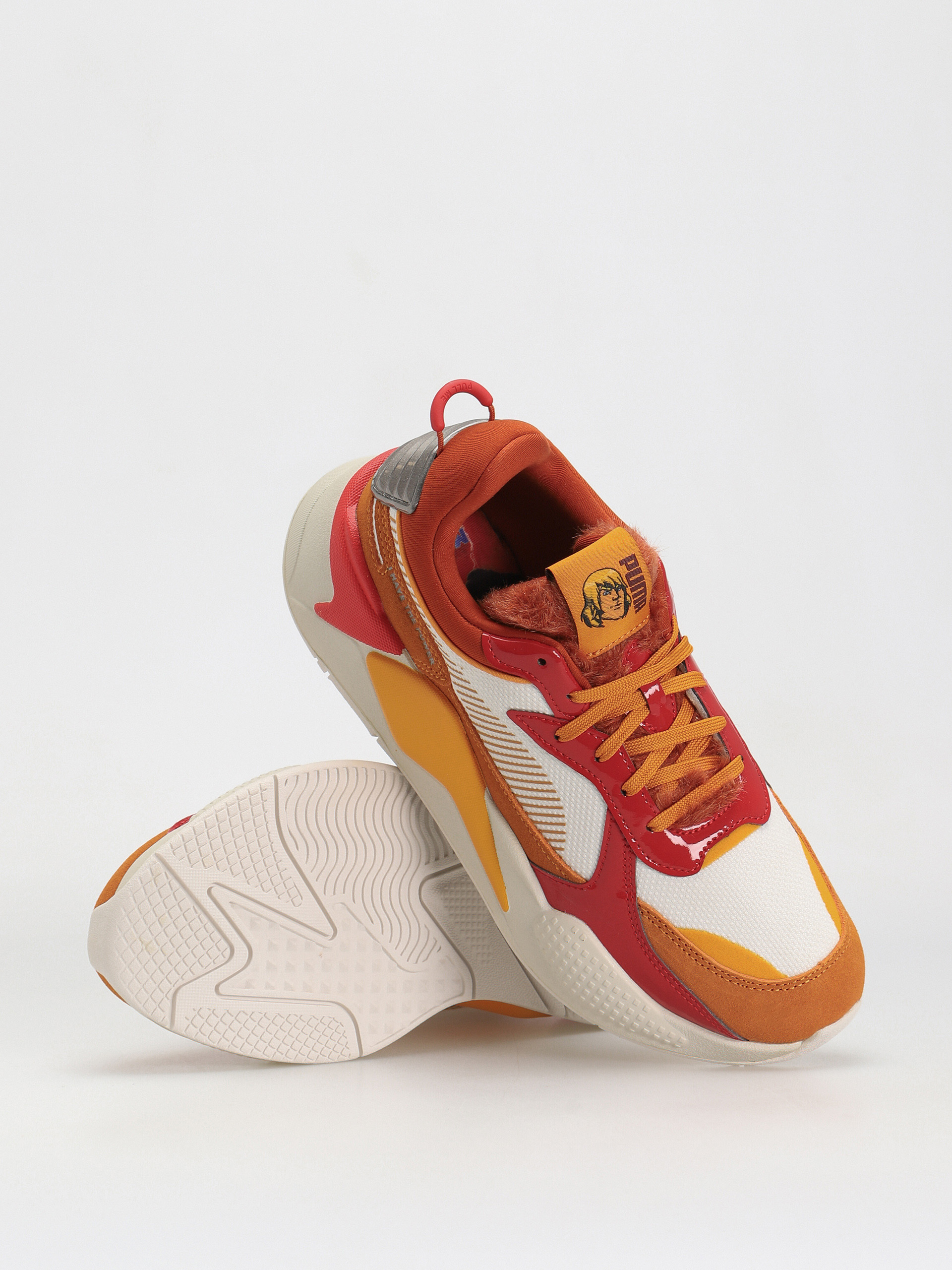 Puma Rs X He Man Shoes (orange brick/high risk red)