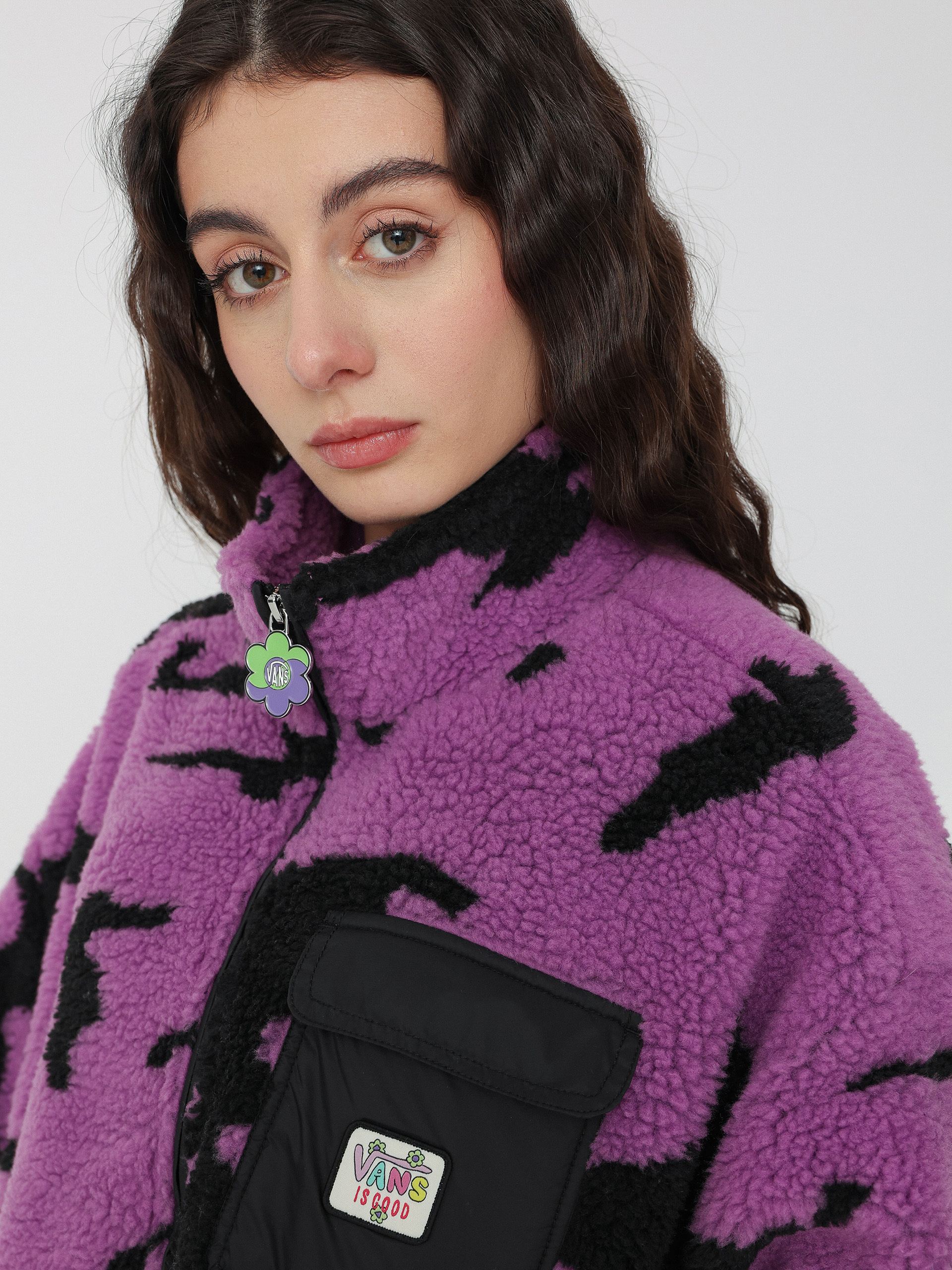 Vans Ireneisgood Sherpa Jacket Wmn (ireneisgood bougainvillea)