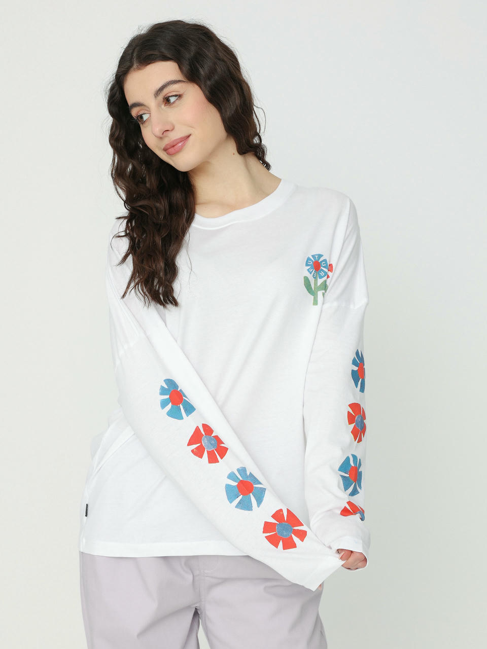 Element Flowers Wheels T-Shirt Wmn (optic white)