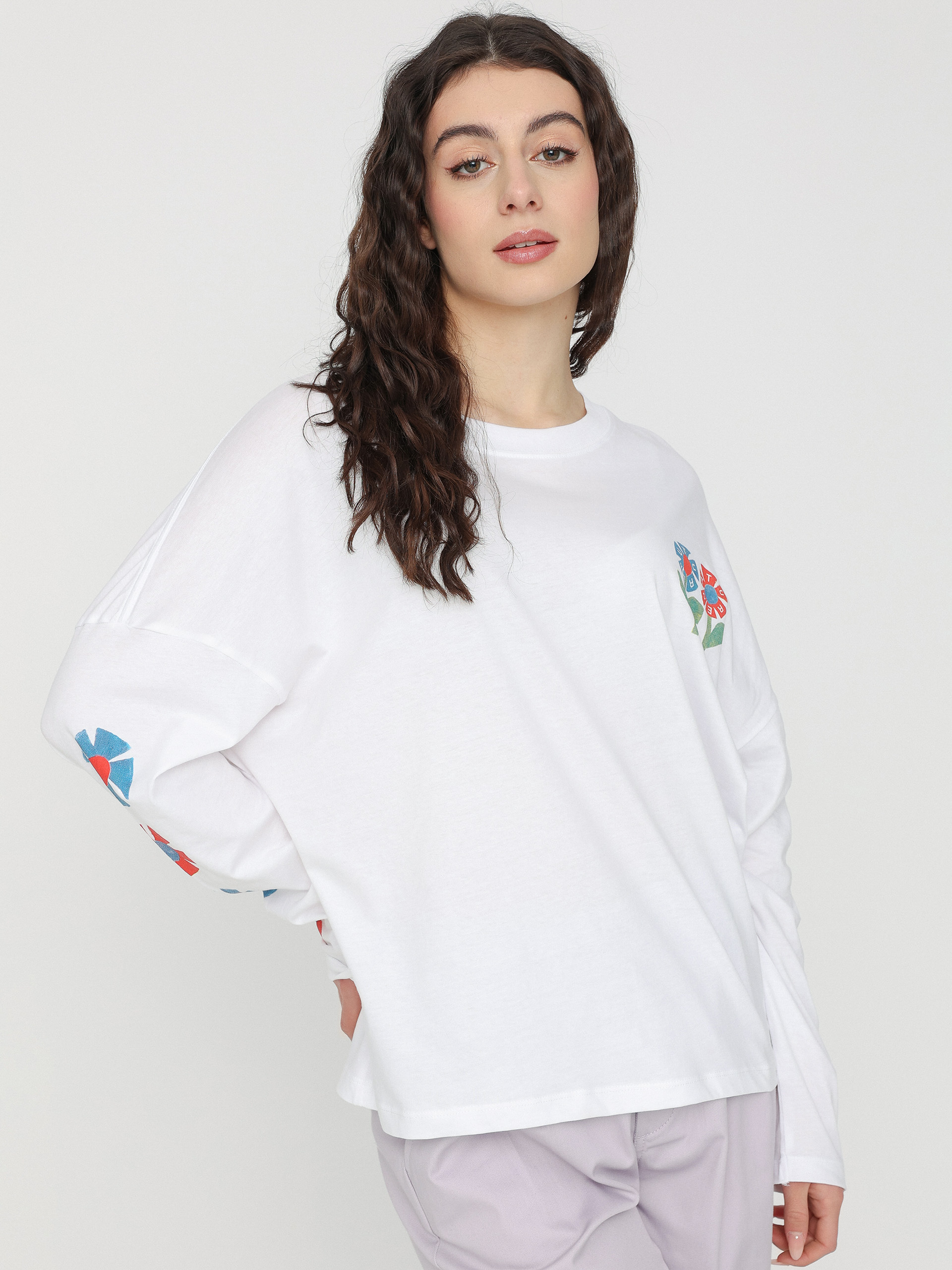 Element Flowers Wheels T-Shirt Wmn (optic white)