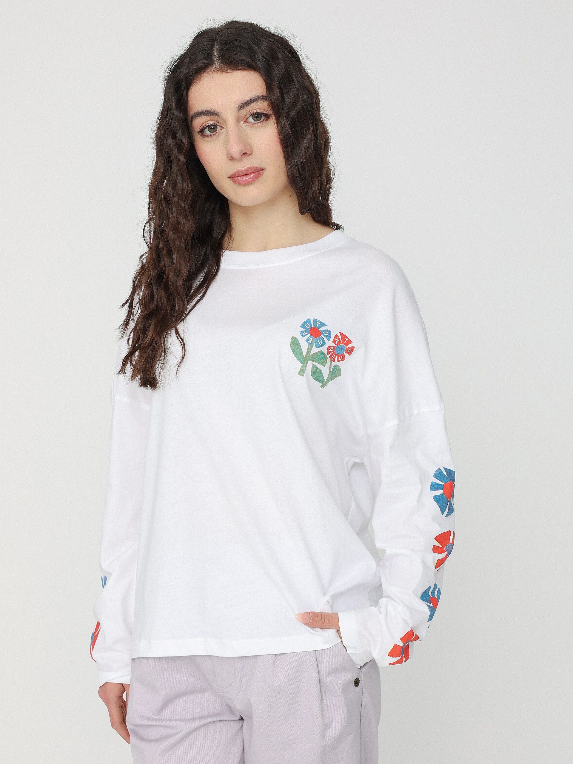 Element Flowers Wheels T-Shirt Wmn (optic white)