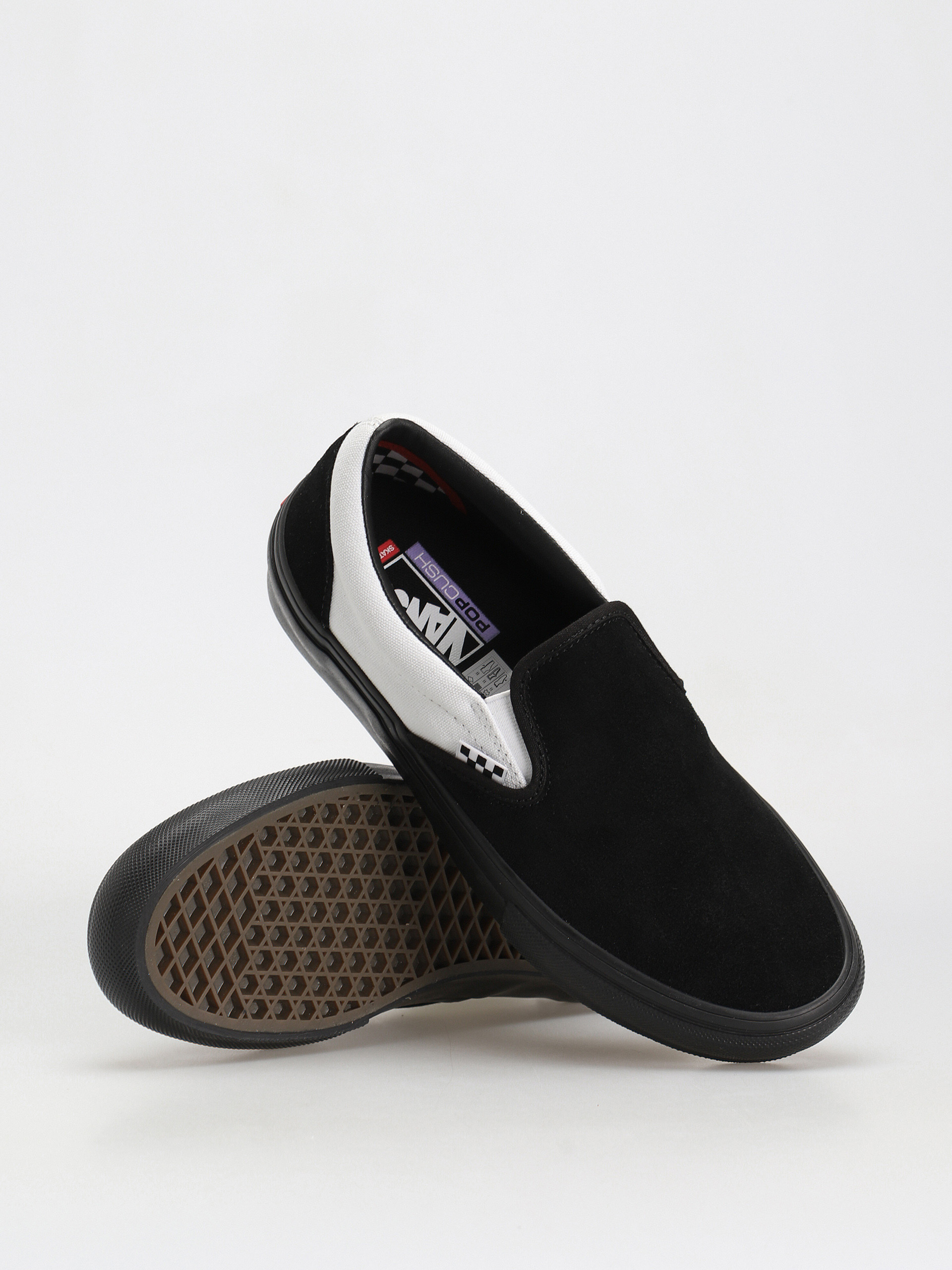 Vans Skate Slip On Schuhe (black/black/white)