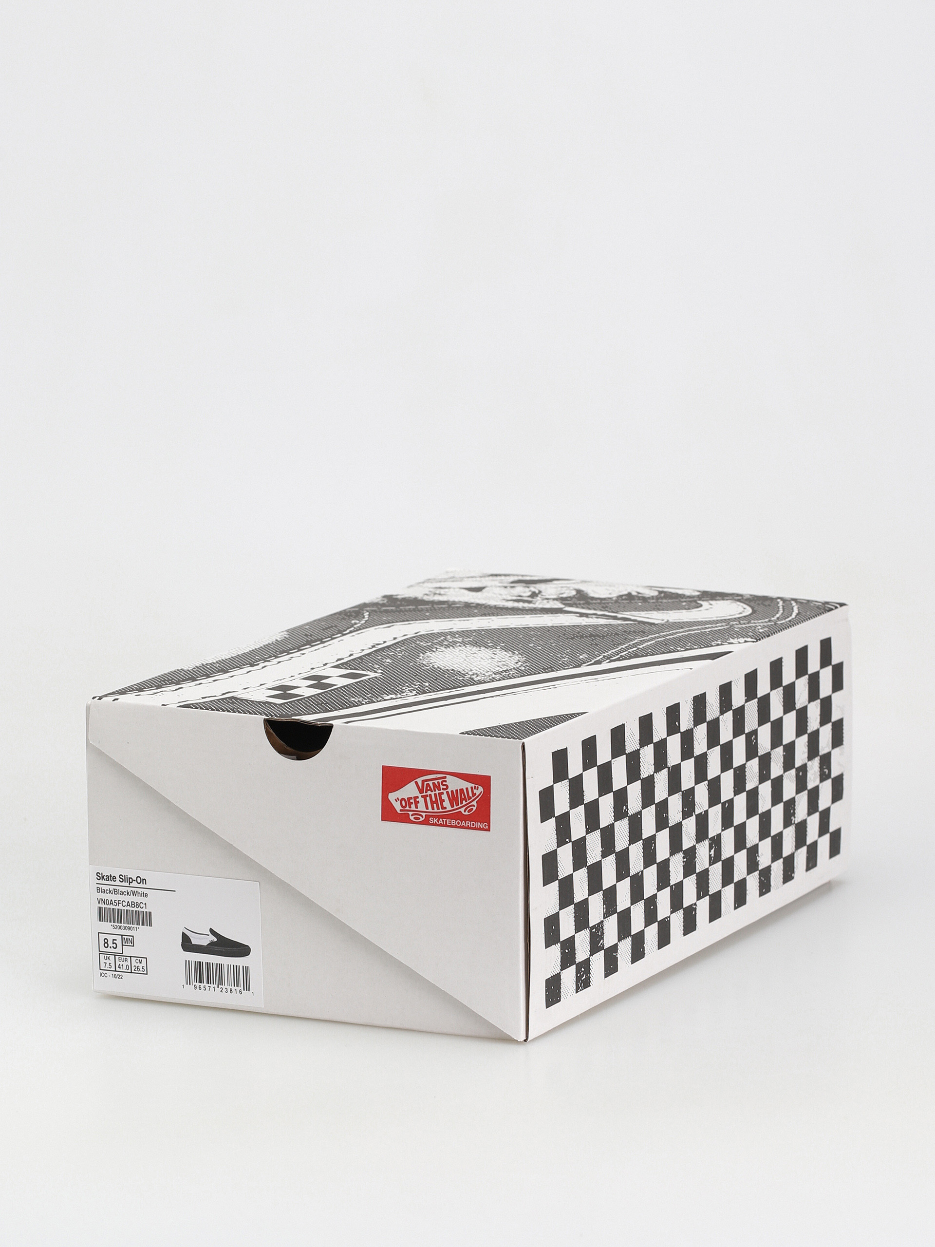 Vans Skate Slip On Schuhe (black/black/white)